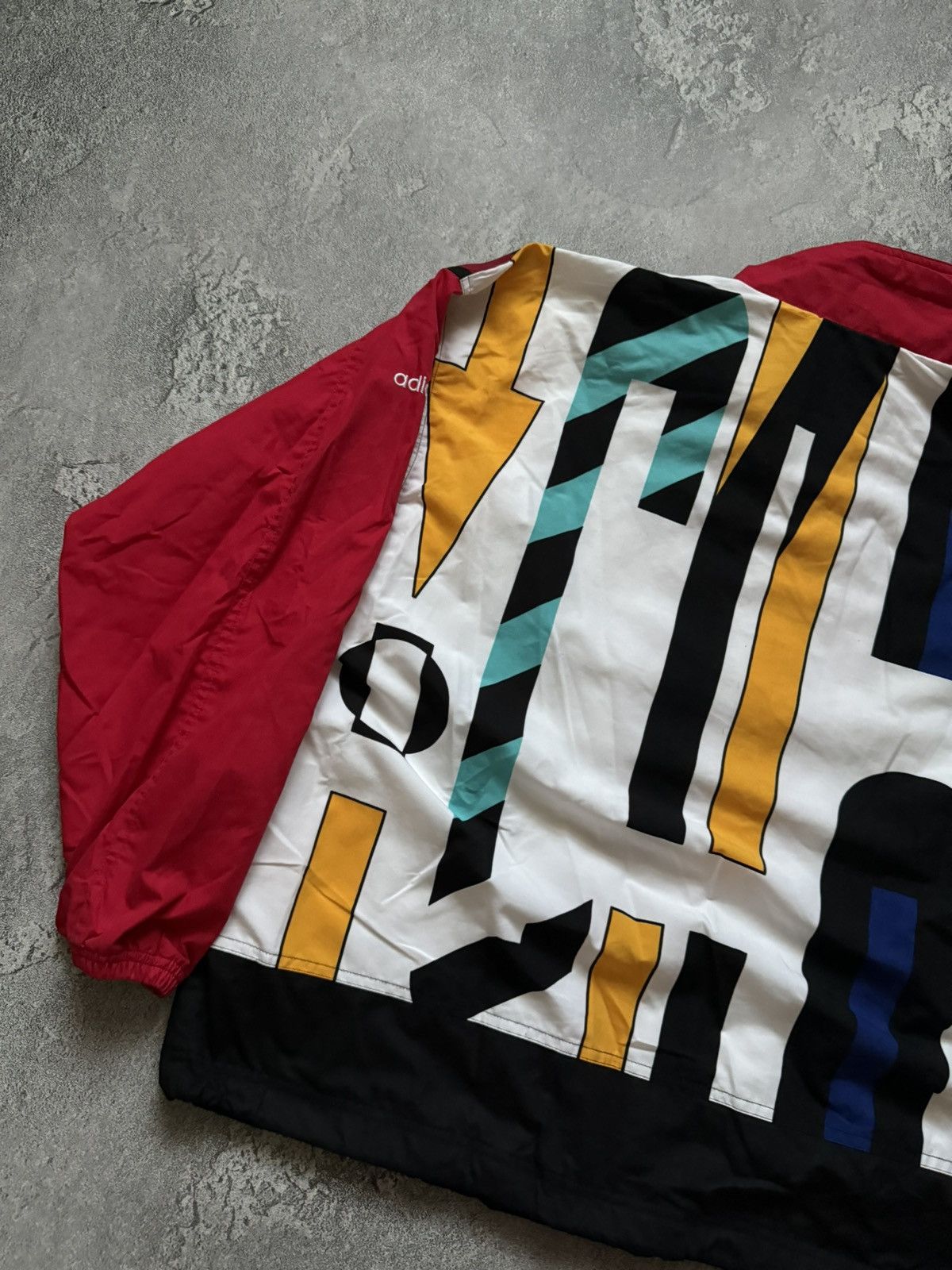 Adidas × Vintage Adidas M all printed multicolour zip bomber olympic jacket Size US M / EU 48-50 / 2 - 19 Thumbnail