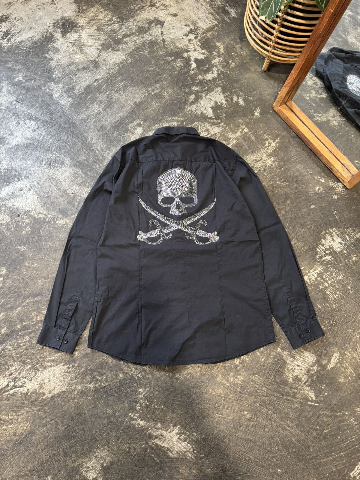 Japanese Brand PIRATE SKULL & CROSSBONES LIKE JAPANESE STYLE LONGSHIRT Size US L / EU 52-54 / 3 - 1 Thumbnail