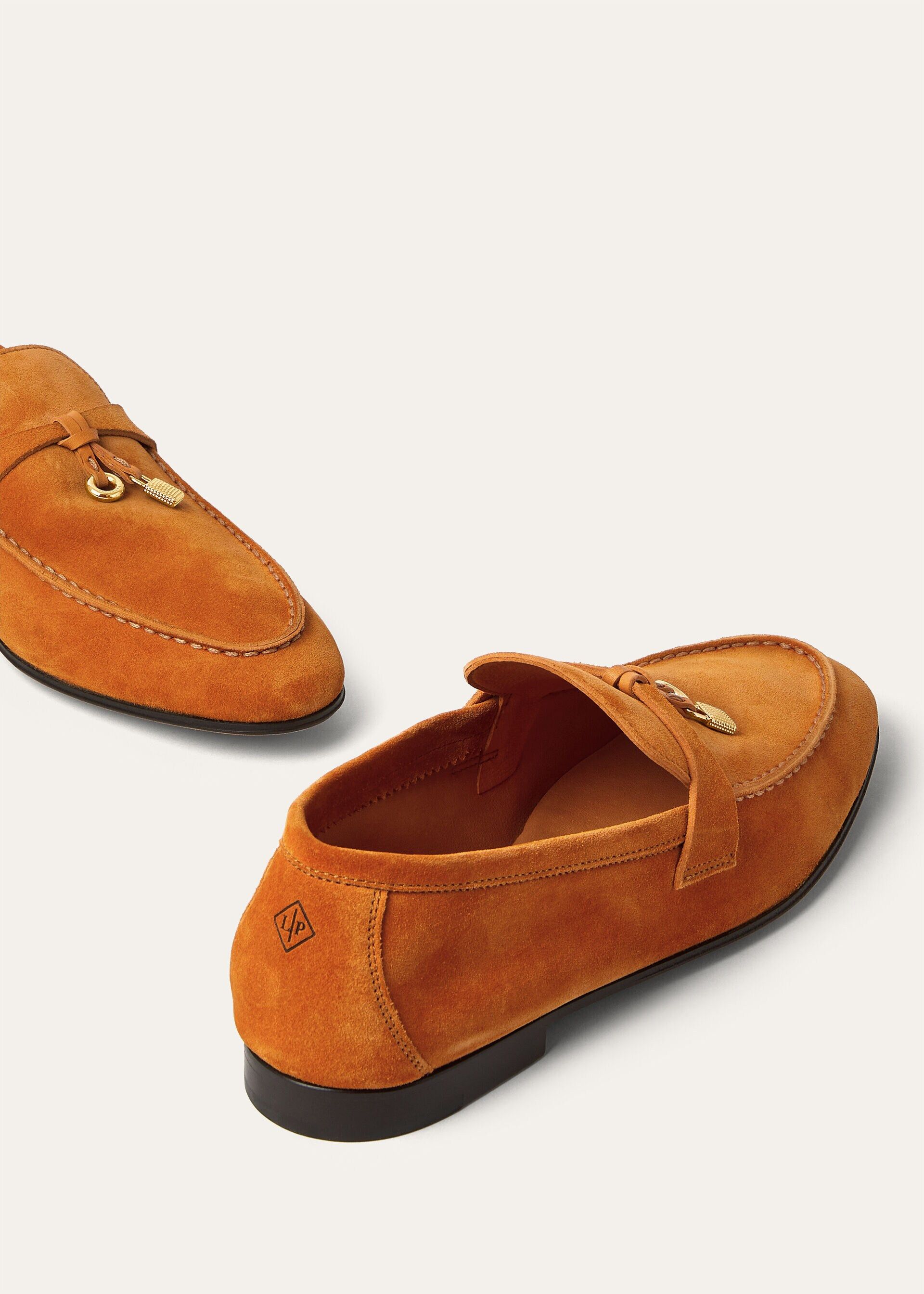 Loro Piana os11x0326 FAQ9903 Joan Loafers in Citrus Orange Size US 7 / IT 37 - 6 Thumbnail