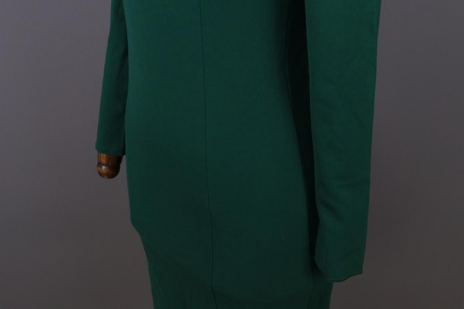 J.Crew J. Crew Green Long Sleeve Bodycon Evening Midi Dress Size XS Size XS / US 0-2 / IT 36-38 - 9 Thumbnail