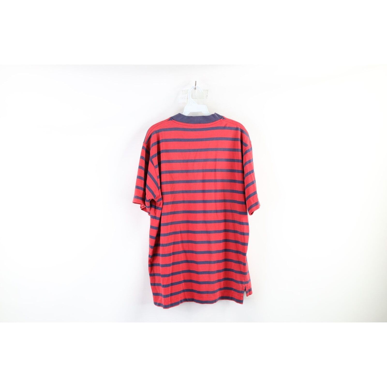 Eddie Bauer × Vintage Vintage 90s Eddie Bauer Faded Striped Henley T-Shirt Size US M / EU 48-50 / 2 - 5 Thumbnail