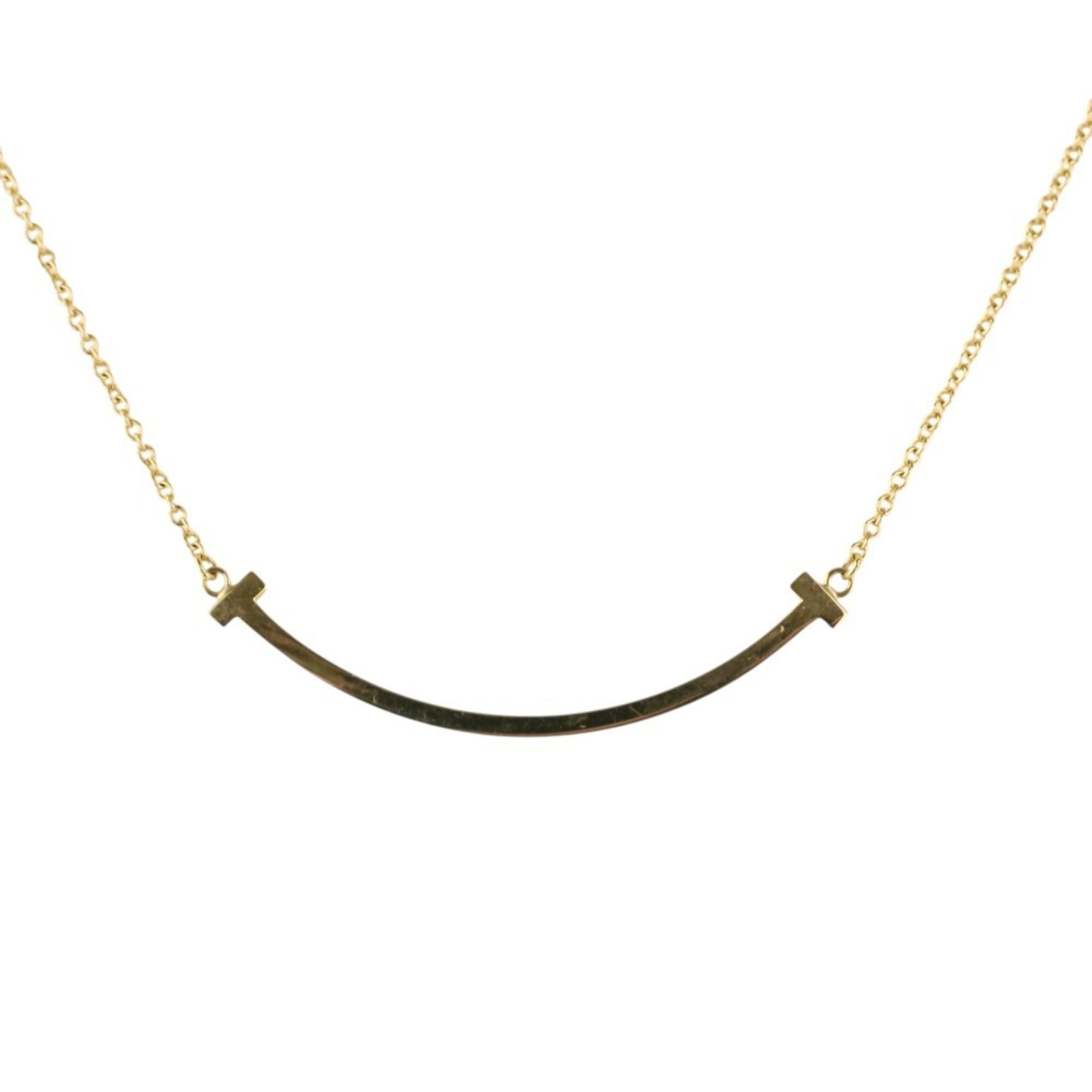 Tiffany & Co. Tiffany & Co. T Smile Small Necklace 750 18K Yellow Gold Women's Size ONE SIZE - 1 Thumbnail