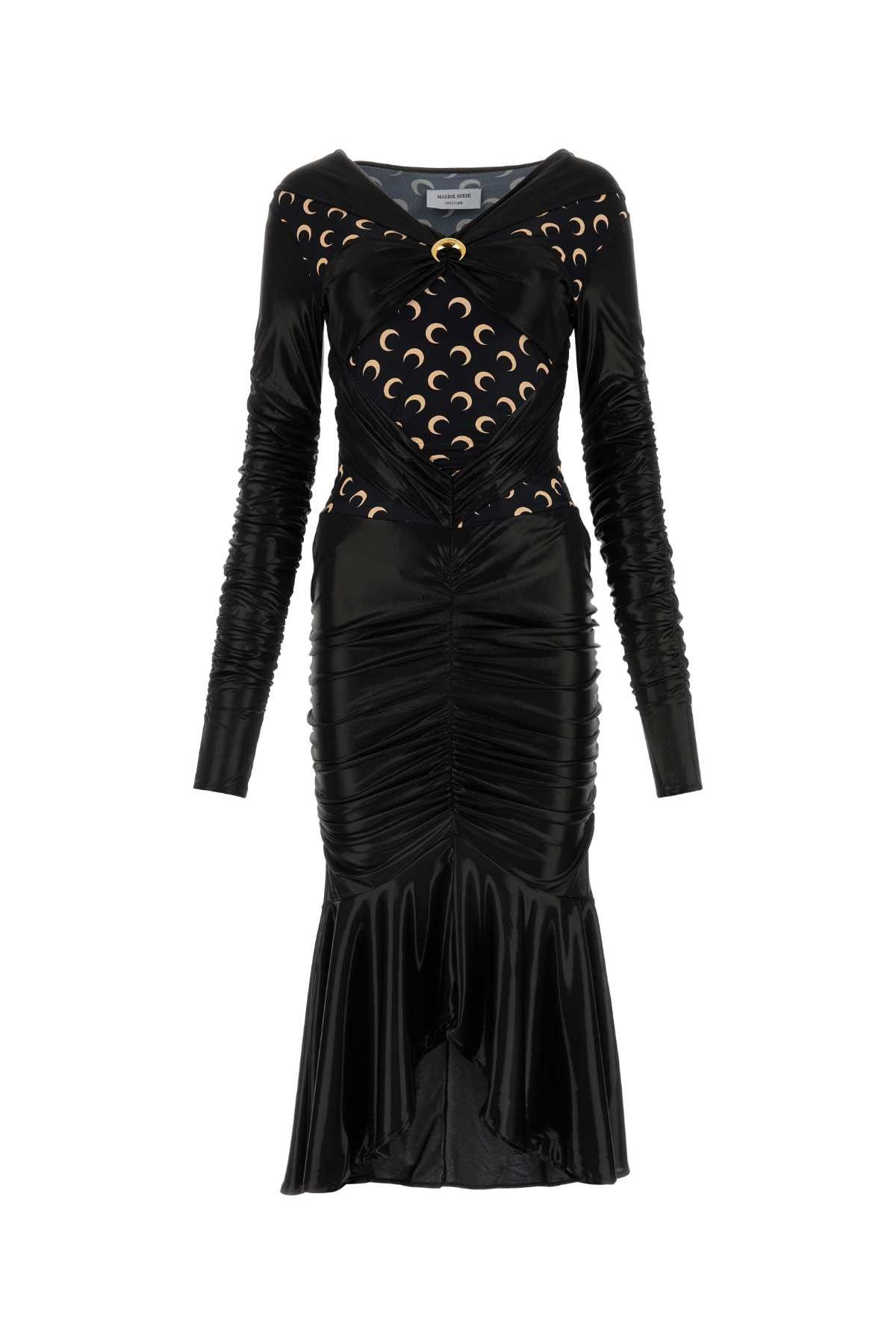 image of Marine Serre Abito in Black, Women's (Size XS)