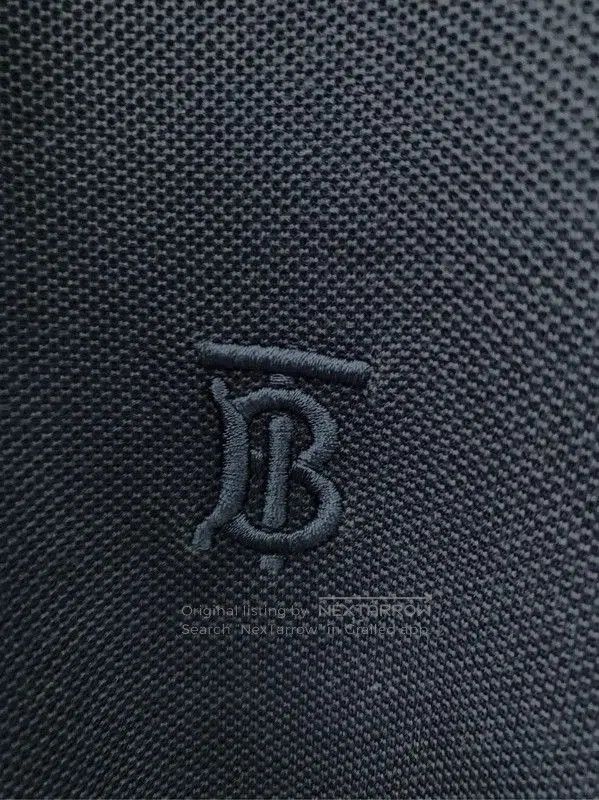 Burberry Burberry Men's Navy Cotton Polo Shirt. Size US M / EU 48-50 / 2 - 6 Thumbnail