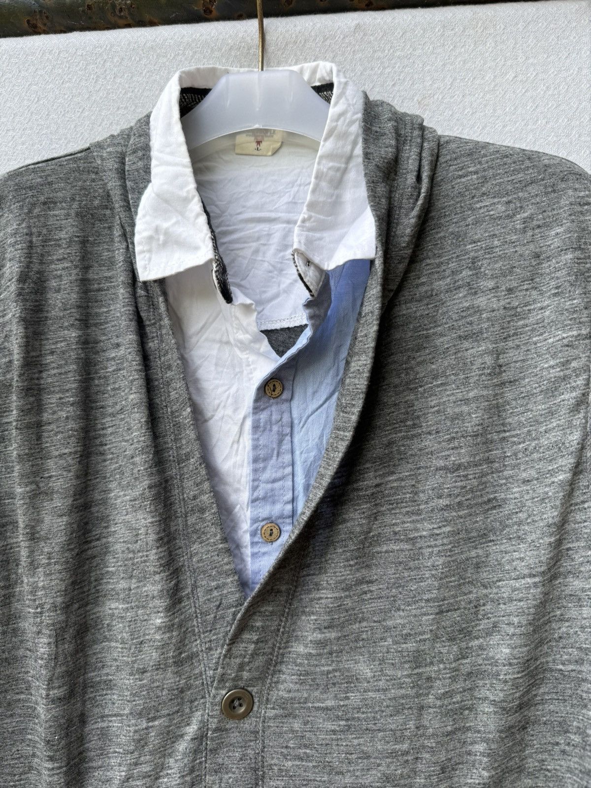 Hysteric Glamour Double layers cardigan hoodie button up shirt Size US M / EU 48-50 / 2 - 4 Thumbnail