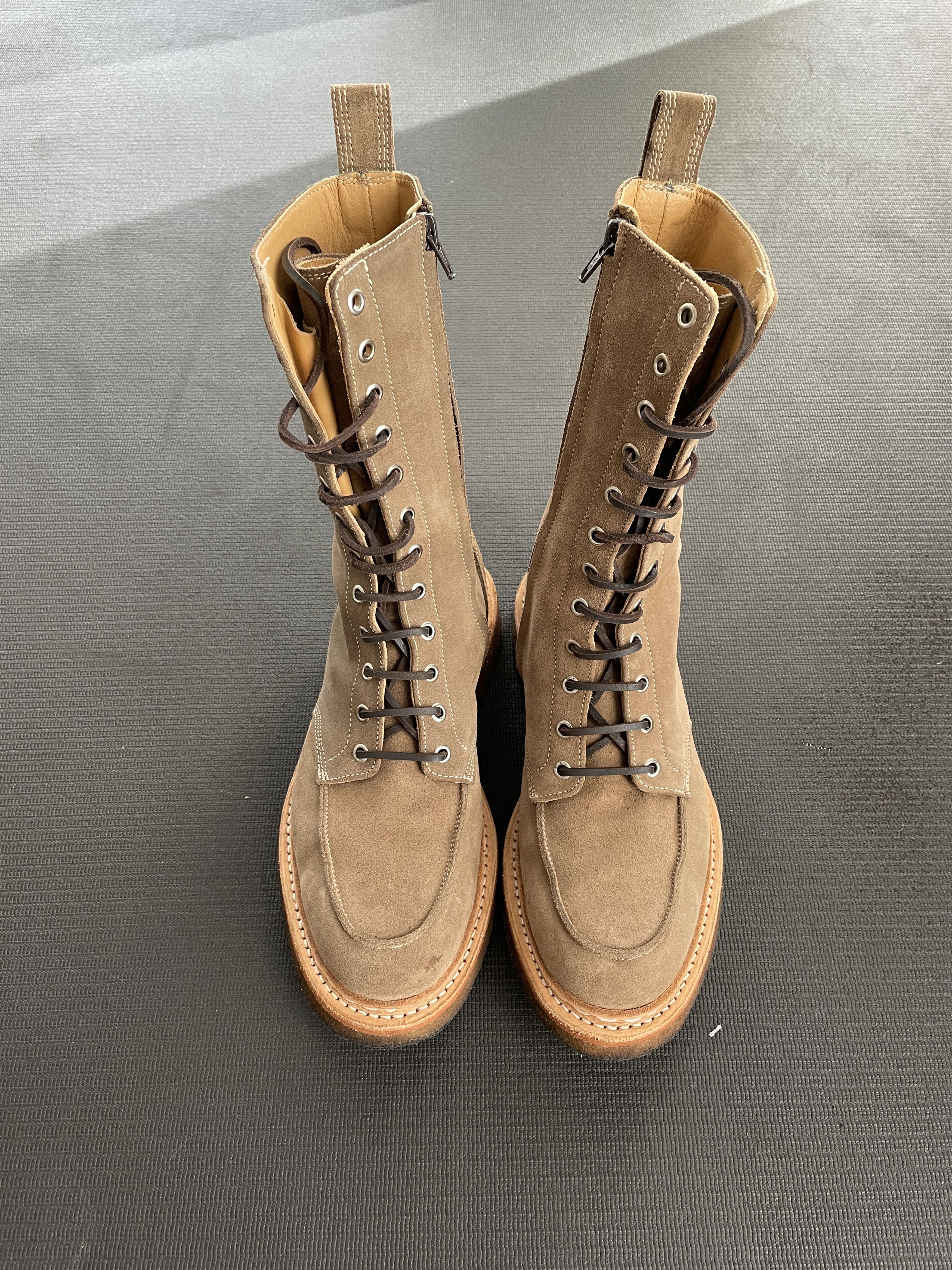 Balmain Balmain FW11 Christophe Decarnin Combat Crepe Boots RARE Size US 9 / EU 42 - 2 Thumbnail