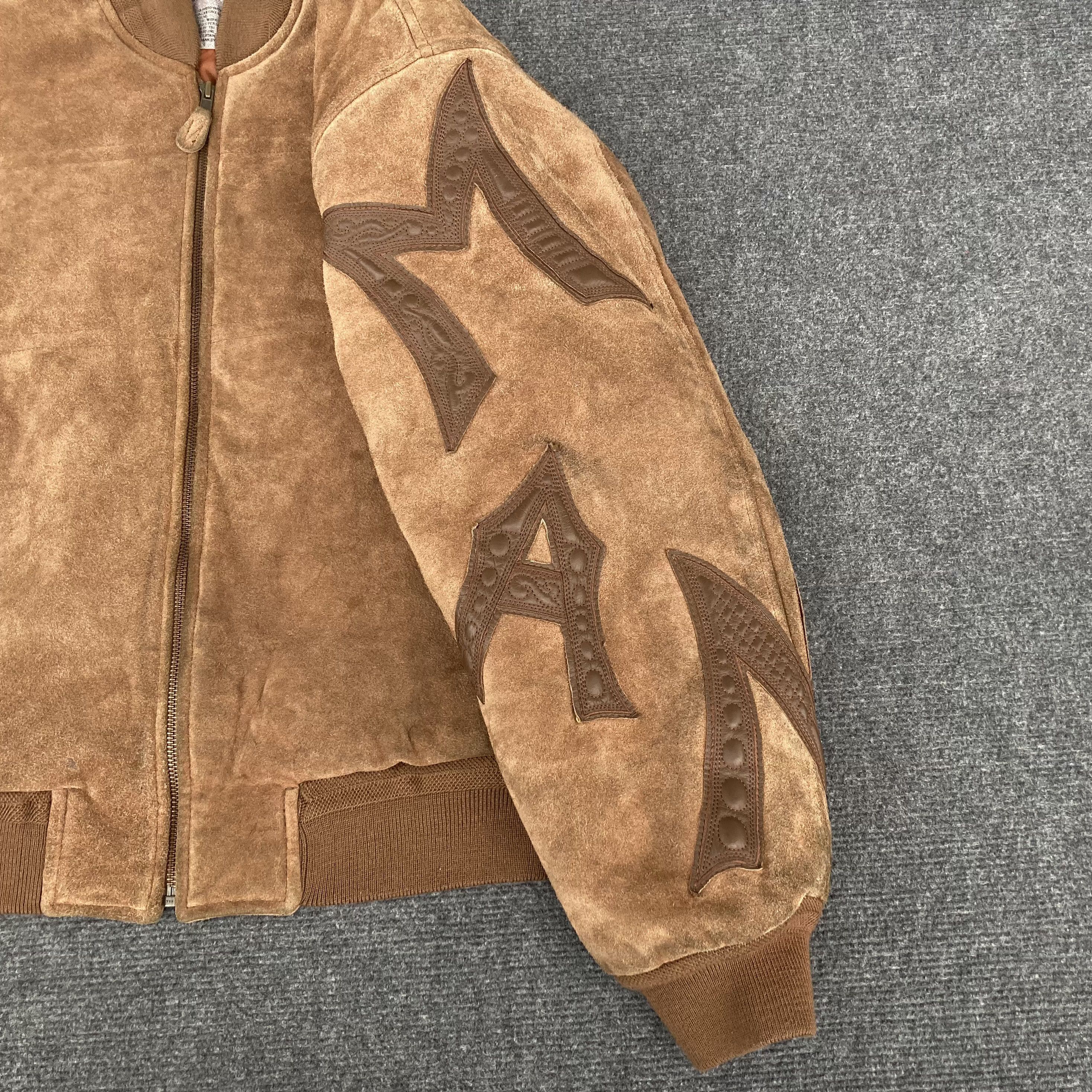Designer × Kansai Yamamoto Kansai MAN Yutaka Nishimura Suede Leather Bomber Jacket Size US M / EU 48-50 / 2 - 11 Thumbnail