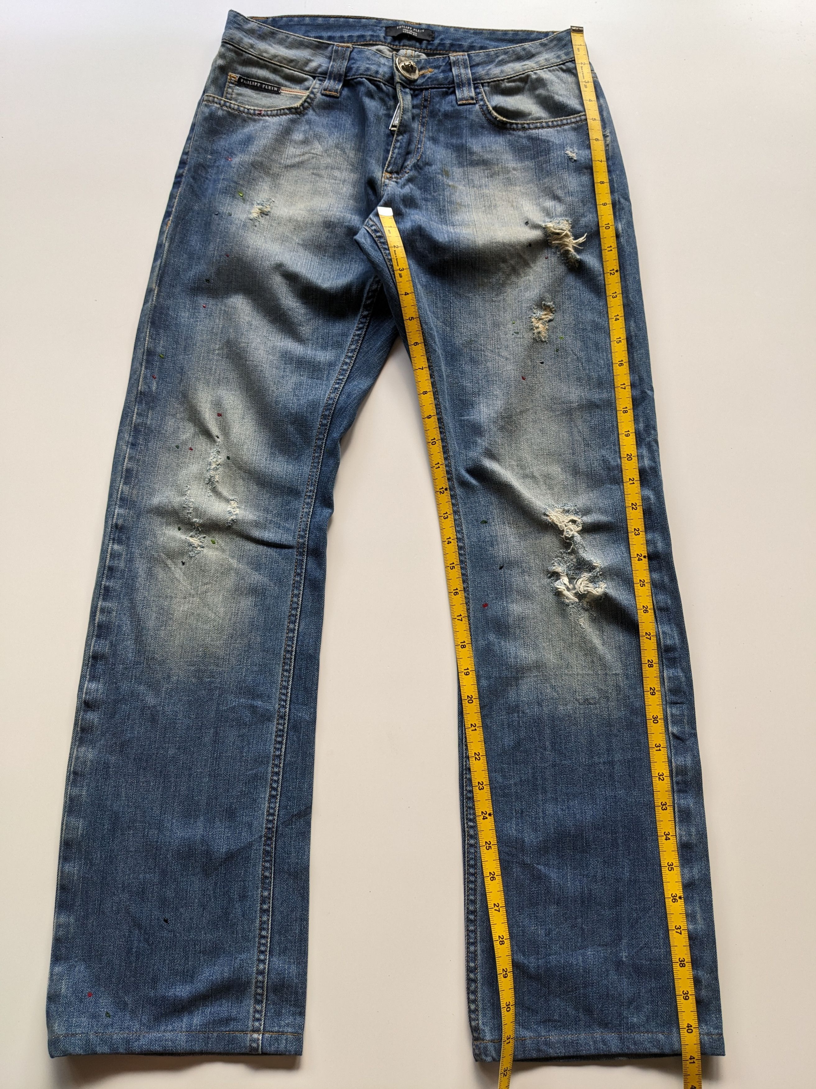 GOSTAR DE FUGA × If Six Was Nine × Philipp Plein Philipp Plein distressed jeans Size US 32 / EU 48 - 9 Thumbnail