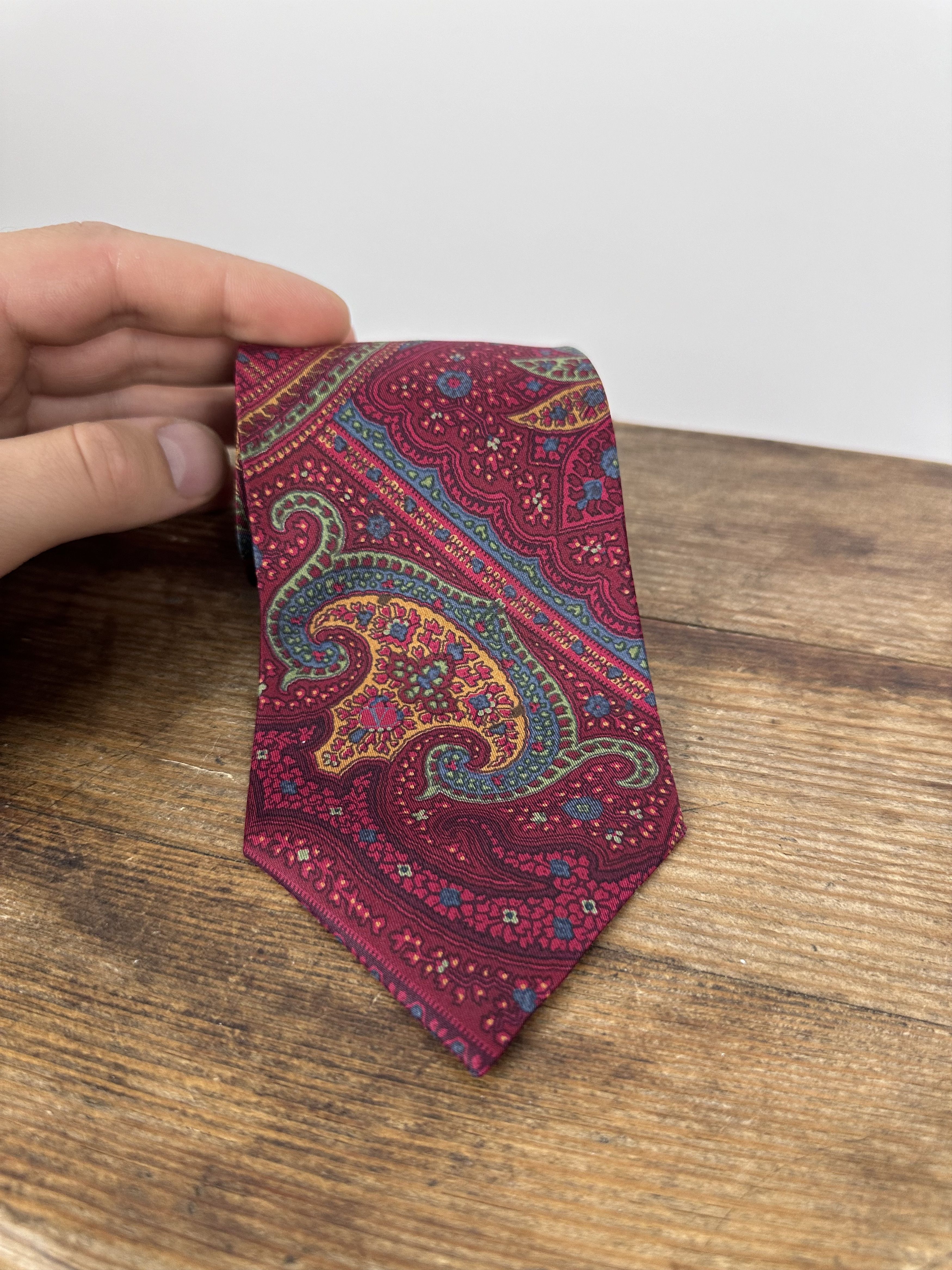 Valentino × Vintage VALENTINO SILK TIE CRAVATTA SETA NECKTIE VINTAGE ITALY Size ONE SIZE - 2 Thumbnail