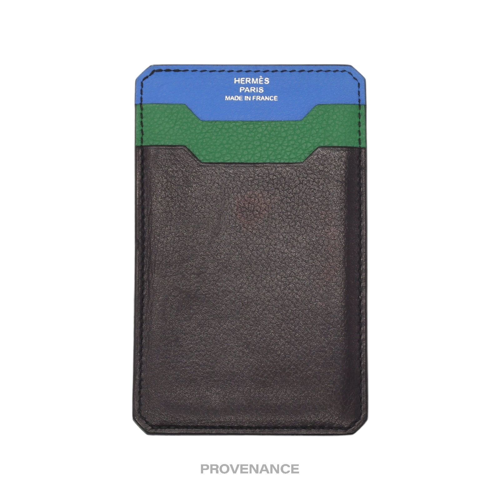 Hermes 🔴 Hermès 3CC Wallet - Blue/Black/Green Leather Size ONE SIZE - 2 Thumbnail