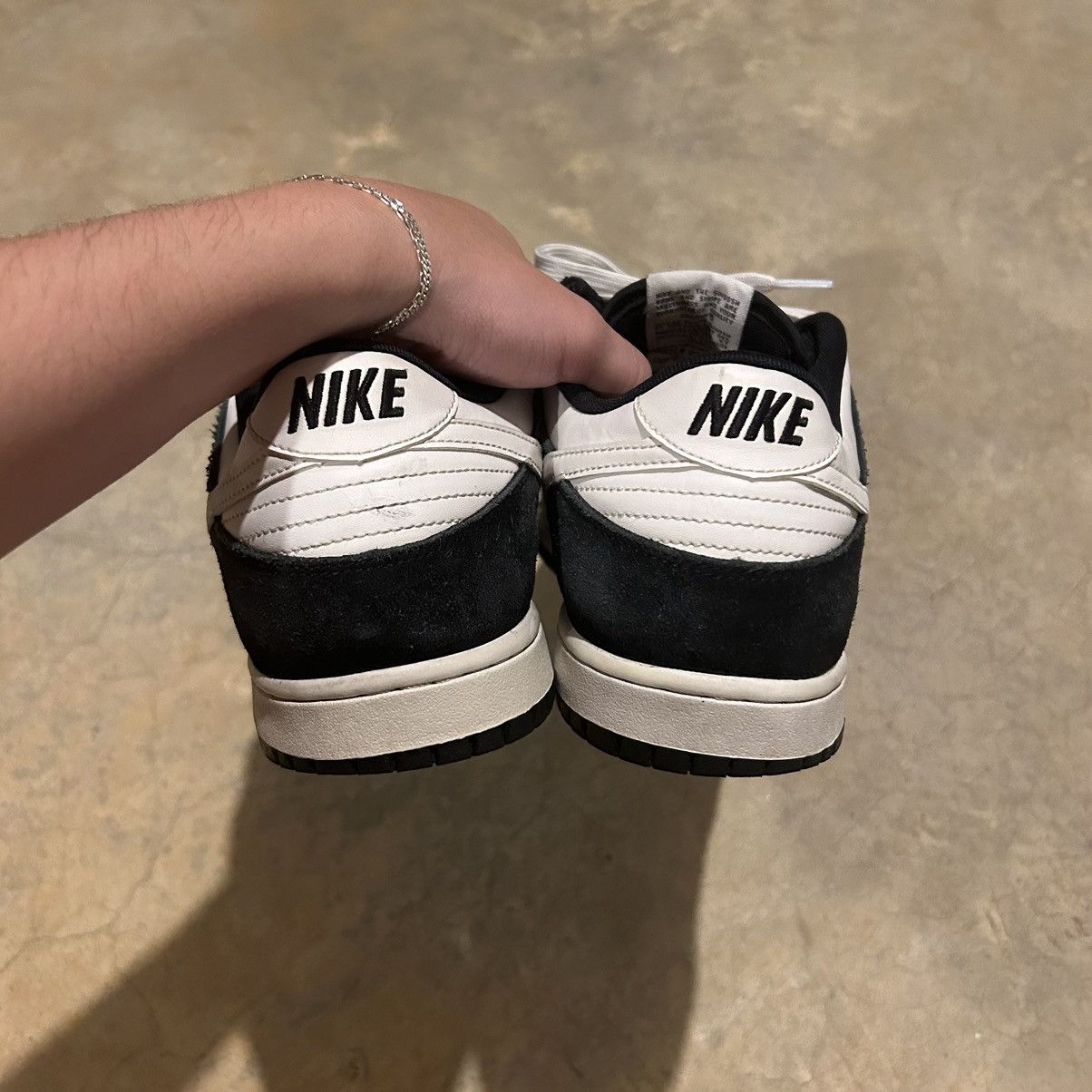Nike Nike Dunk Low Black White Suede 2015 US 11.5 Size US 11.5 / EU 44-45 - 4 Thumbnail