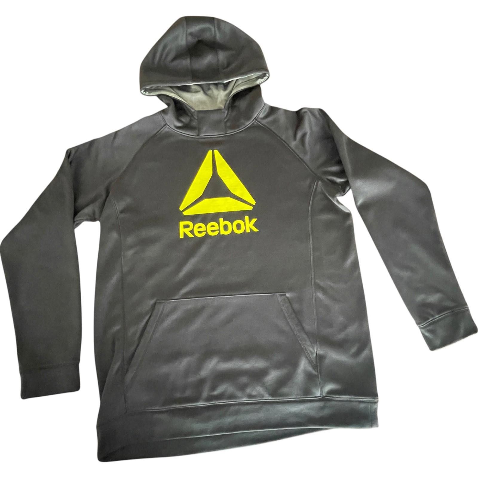 Reebok Reebok PlayWarm Hoodie Men’s XL Black Neon Green Sweatshirt Size US XL / EU 56 / 4 - 1 Thumbnail