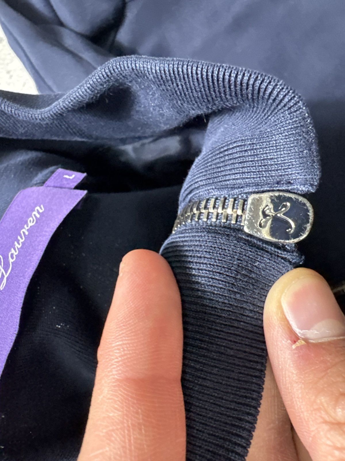 Ralph Lauren Purple Label Ralph Lauren Purple Label Luxury Full Zip Bomber Jacket Size US L / EU 52-54 / 3 - 8 Thumbnail