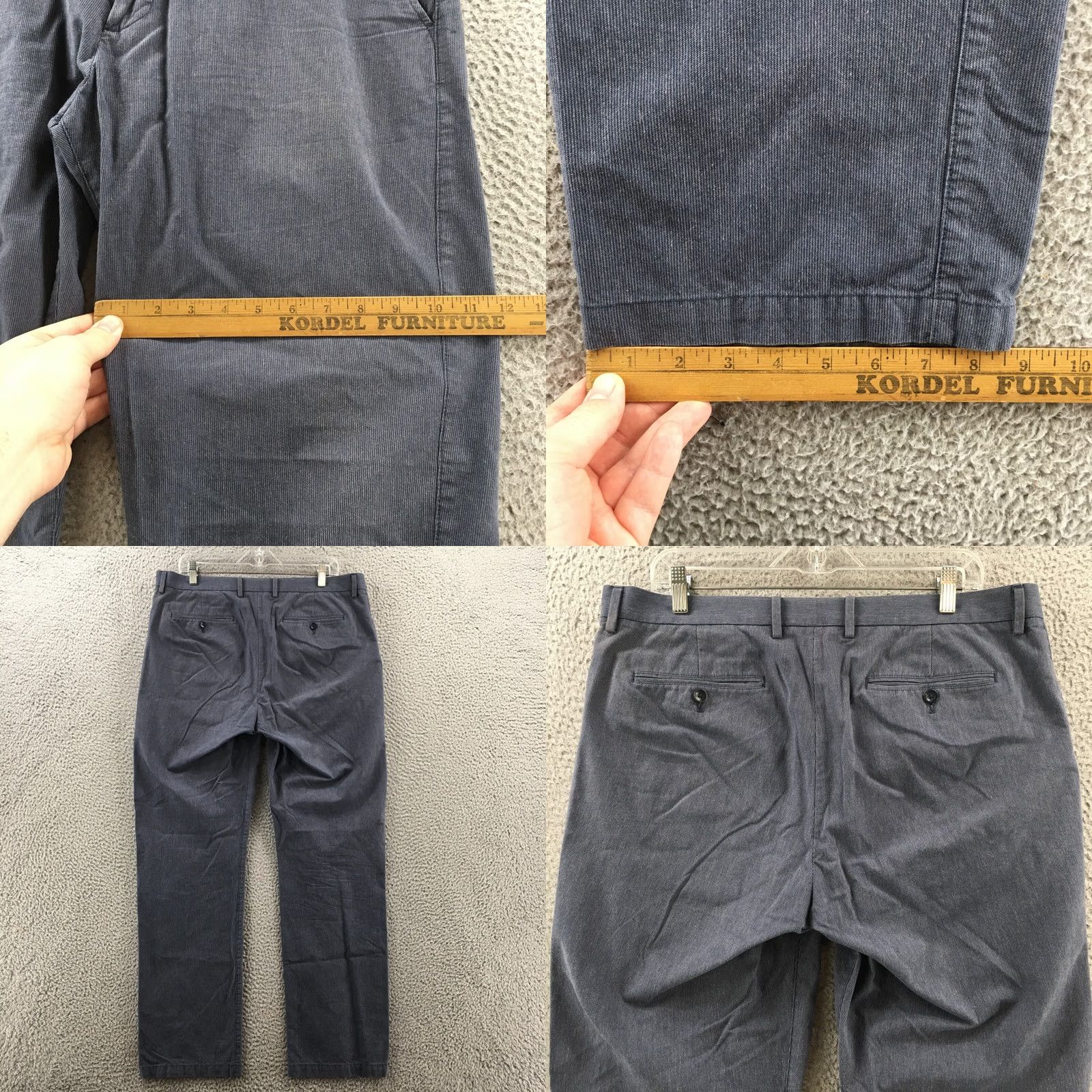 Banana Republic Banana Republic Kentfield Chino Pants Mens 36 Blue Mid Rise Zip Regular Waist 37 Inseam 32 Ready to Wear Size US 36 / EU 52 - 8 Thumbnail