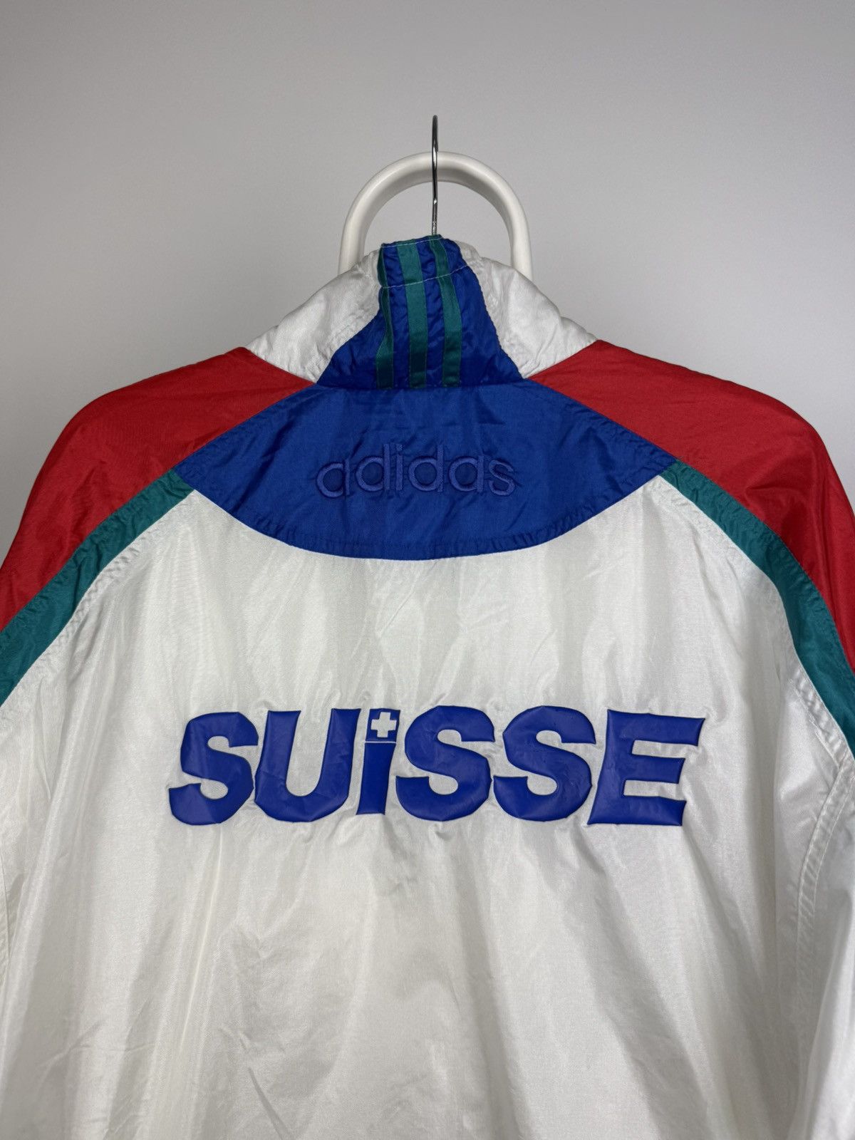 Adidas × Vintage Vintage 90's Adidas Suisse Olympic Track jacket Size US M / EU 48-50 / 2 - 8 Thumbnail