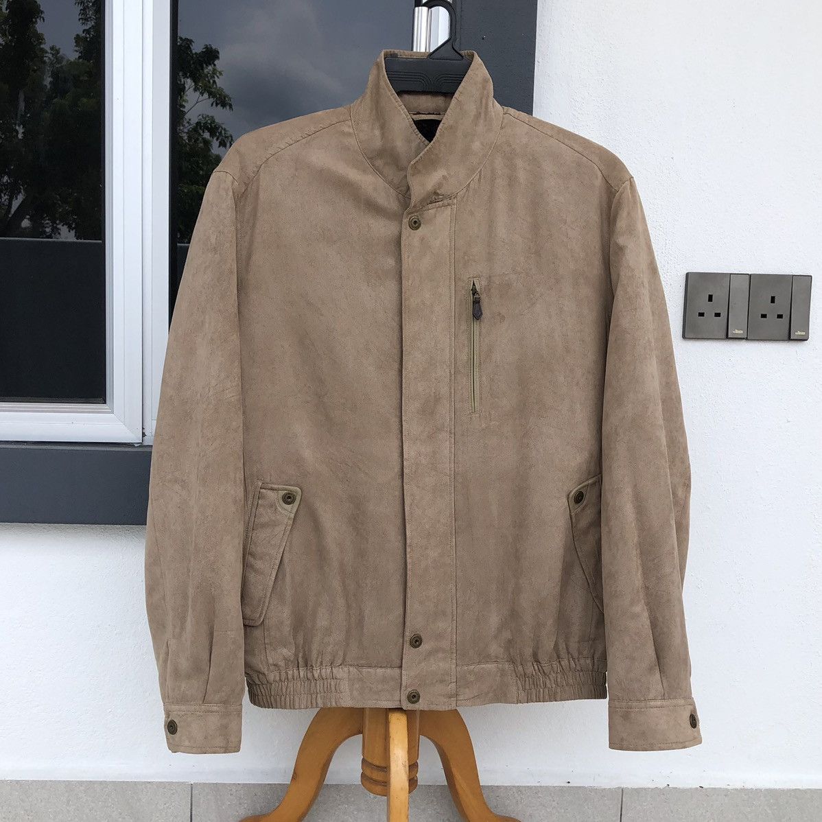 Japanese Brand Vintage Graceful Days Suede Lined Fleece Bomber Jacket Size US L / EU 52-54 / 3 - 2 Thumbnail