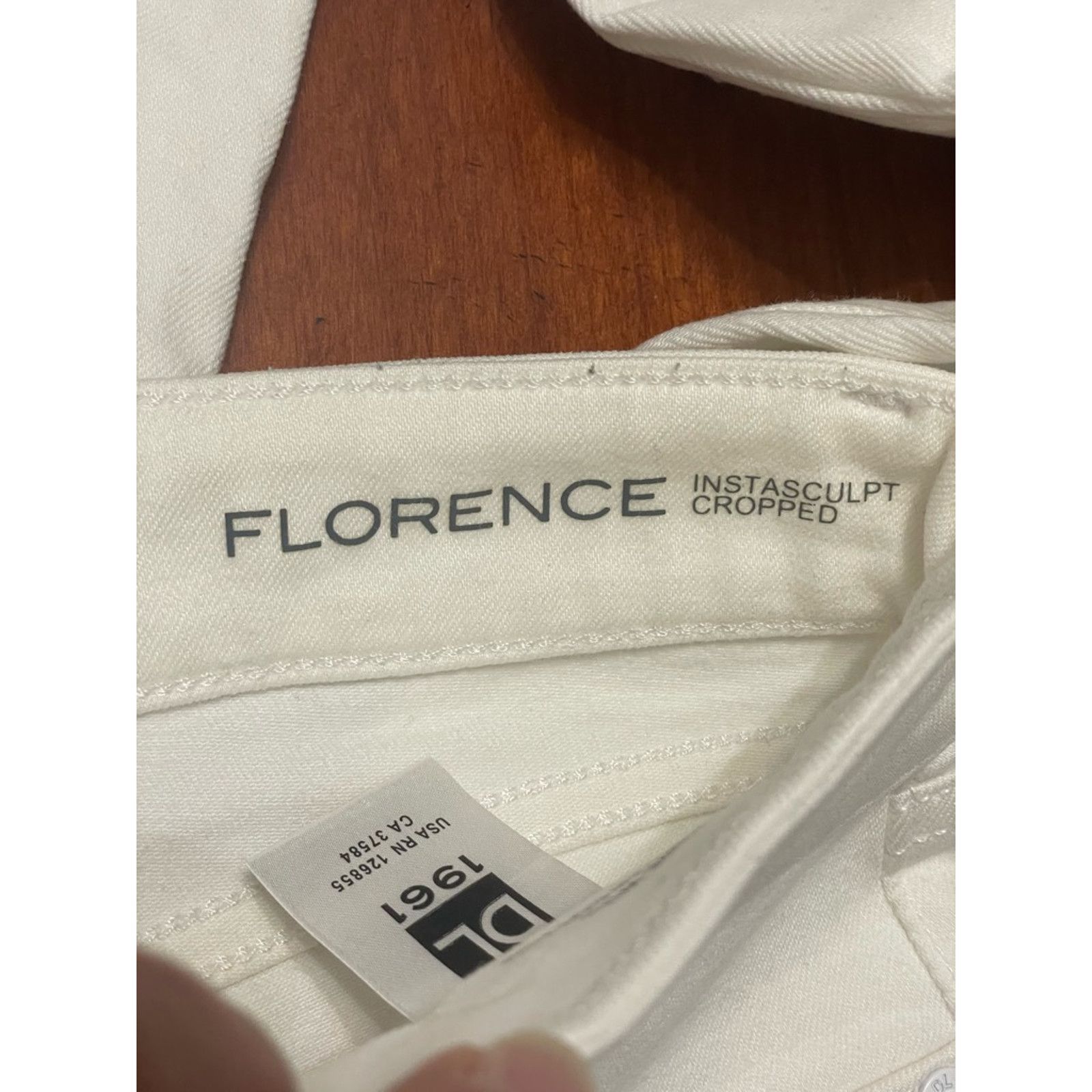 DL1961 Dl1961 Florence Instasculpt Denim Jeans Cropped White 24 Size 24" / US 00 / IT 34 - 9 Thumbnail