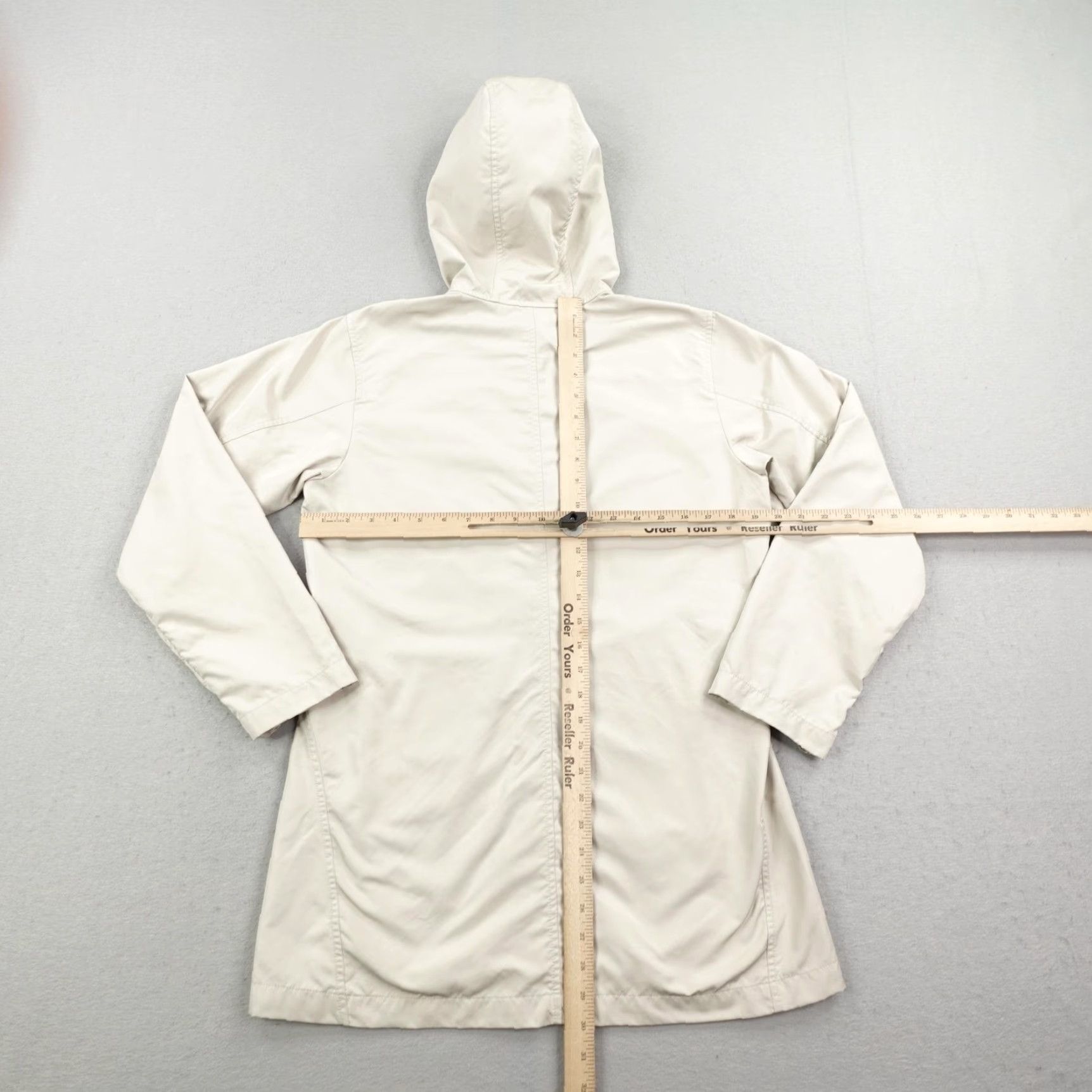 Patagonia Patagonia Coat Windbreaker Women M Pumice Gray Full Zip Hooded Nylon Pockets Logo Zip Mid-Length Windproof Size M / US 6-8 / IT 42-44 - 5 Thumbnail