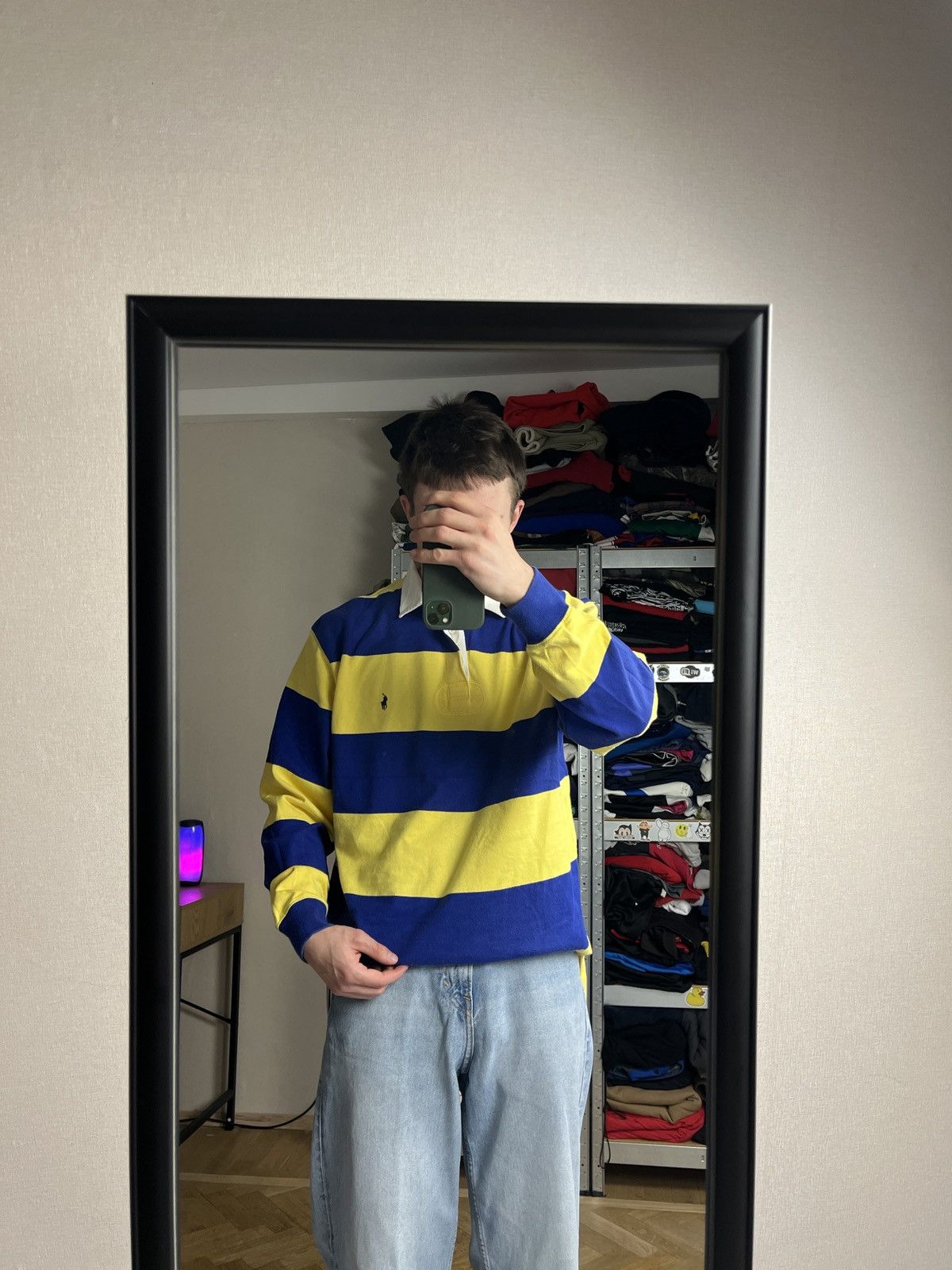 Polo Ralph Lauren × Vintage Vintage 90’s Polo Ralph Lauren 🇺🇦 Striped Rugby Shirt Y2k Size US M / EU 48-50 / 2 - 2 Thumbnail