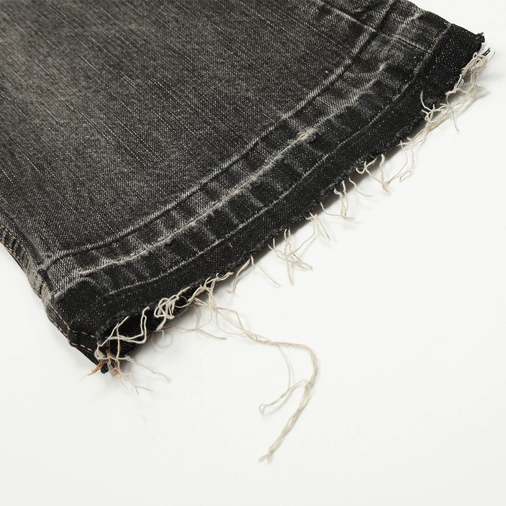Vintage Men's punk distressed washed raw edge loose straight jeans Size US 32 / EU 48 - 6 Thumbnail