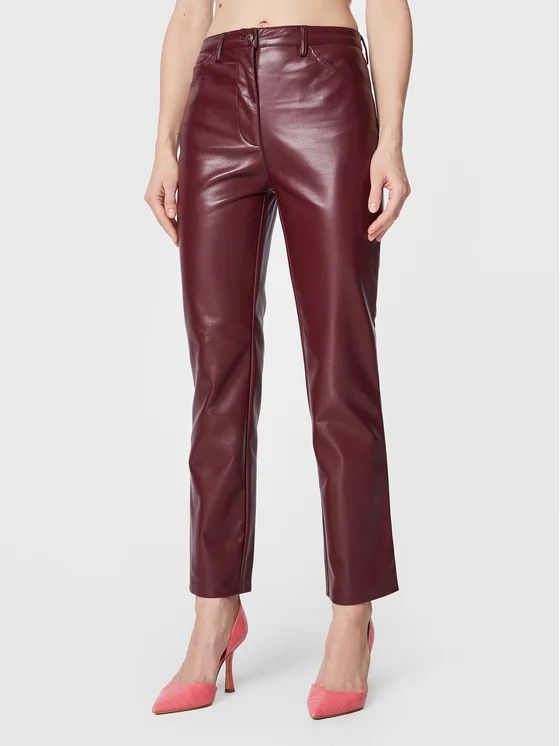 Guess Guess Faux leather straight pant 28 length 29 Size 28" / US 6 / IT 42 - 1 Thumbnail