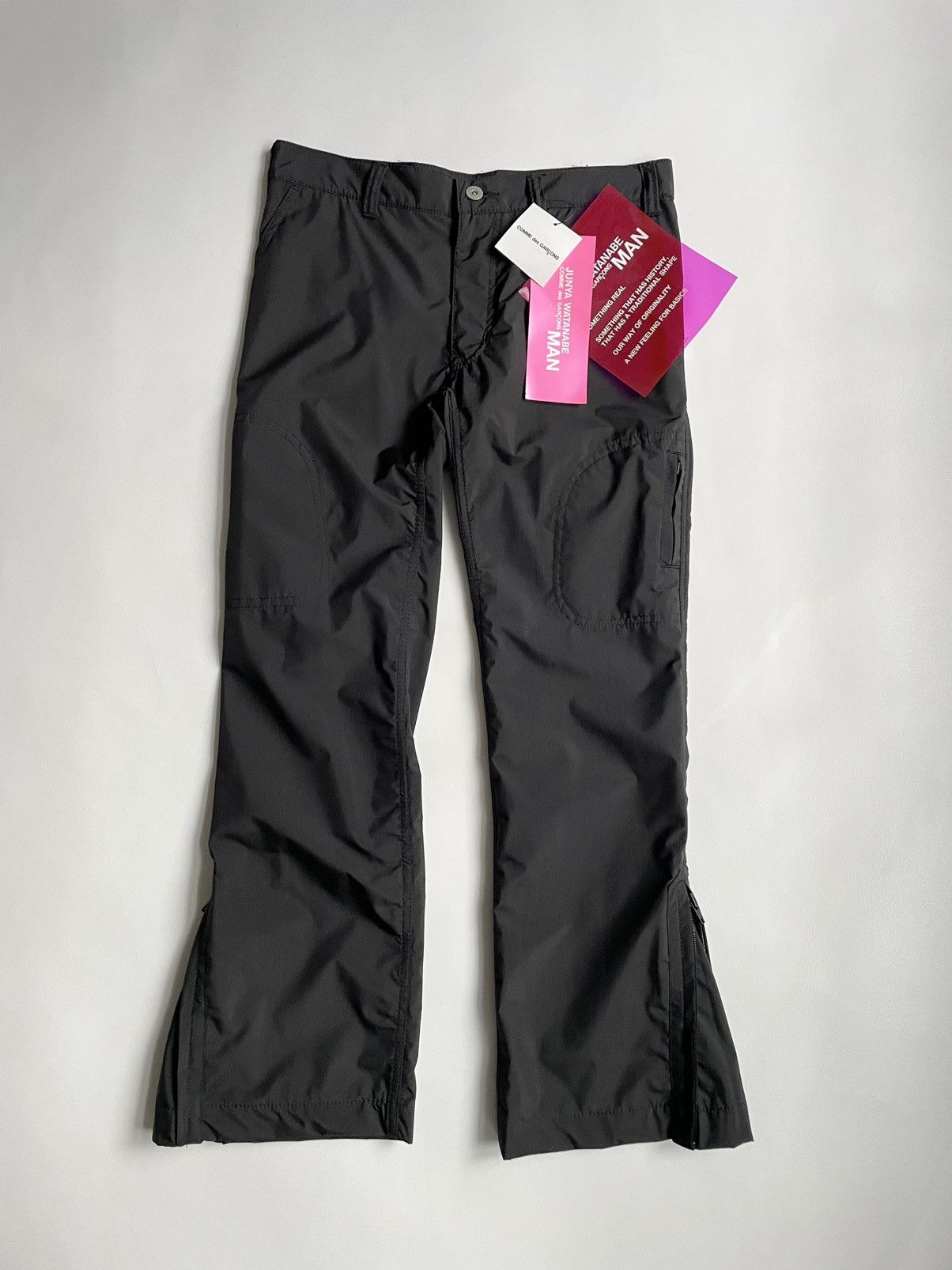 image of Comme Des Garcons x Junya Watanabe A/w 04 Black Nylon Utility Trousers, Women's (Size 28)
