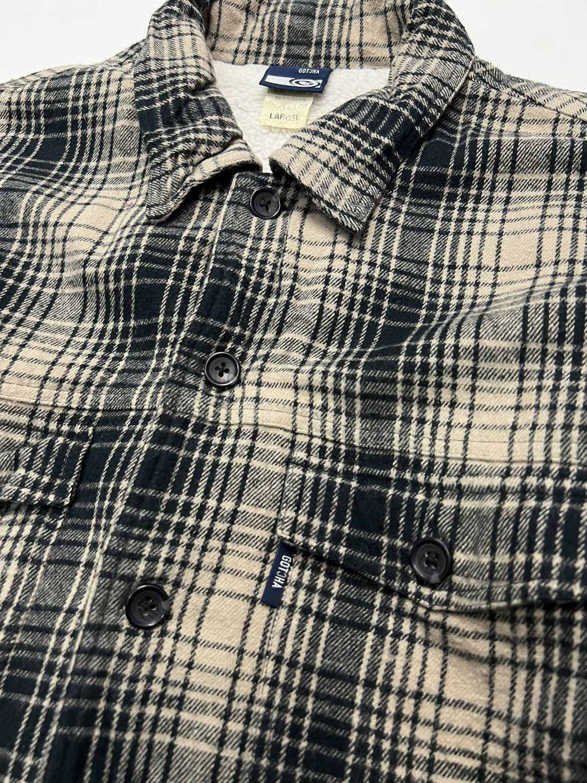 Gotcha 🔥GOTCHA TARTAN JACKET WITH FLEECE LINED Size US L / EU 52-54 / 3 - 7 Thumbnail