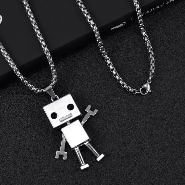 Jewelry Chizuru x Erika Robot Pendant Chain Necklace Size ONE SIZE - 1 Thumbnail