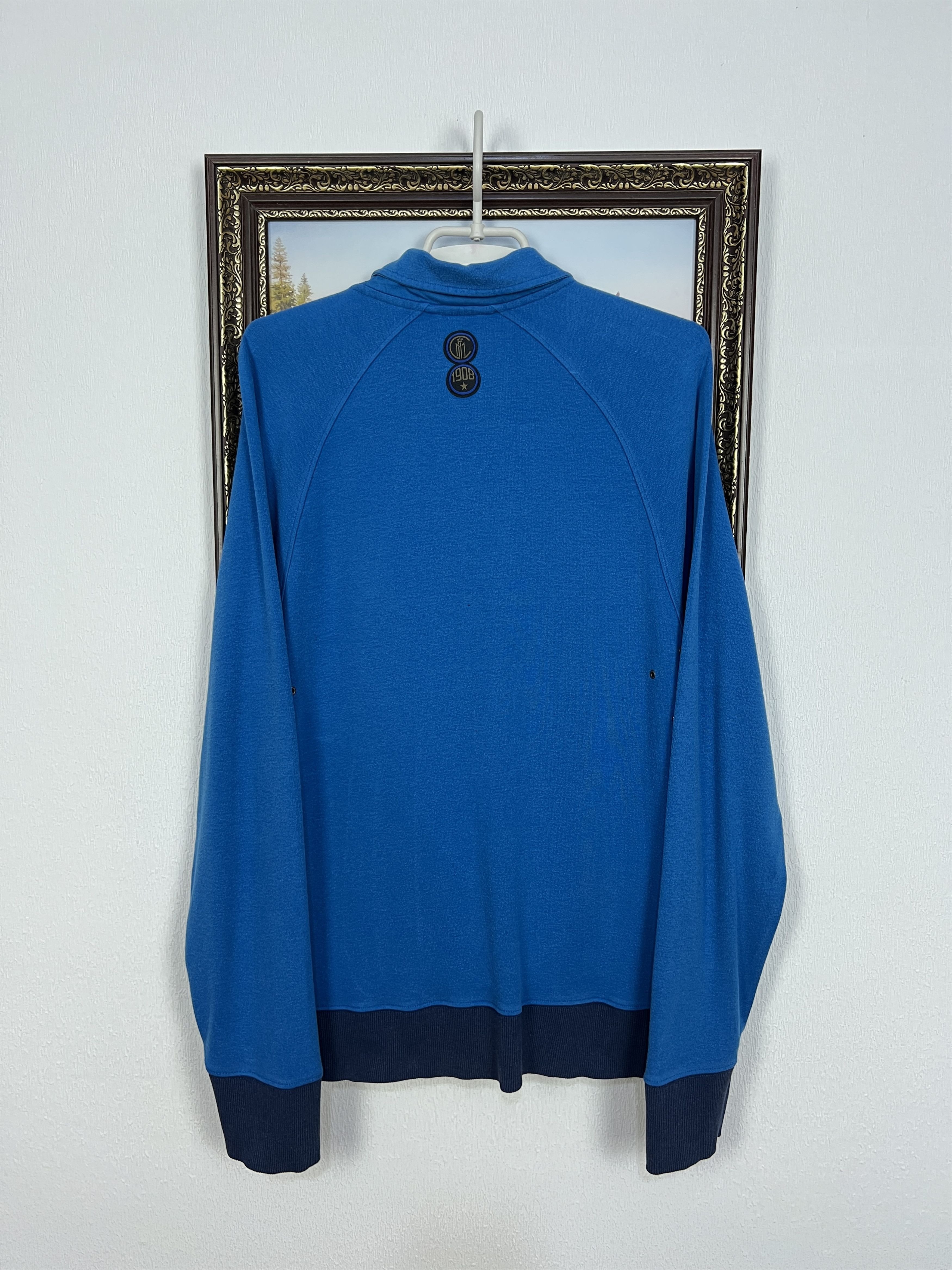Nike Vintage Nike Inter Milan Football Sweatshirt Blue Track Top Size US M / EU 48-50 / 2 - 12 Thumbnail