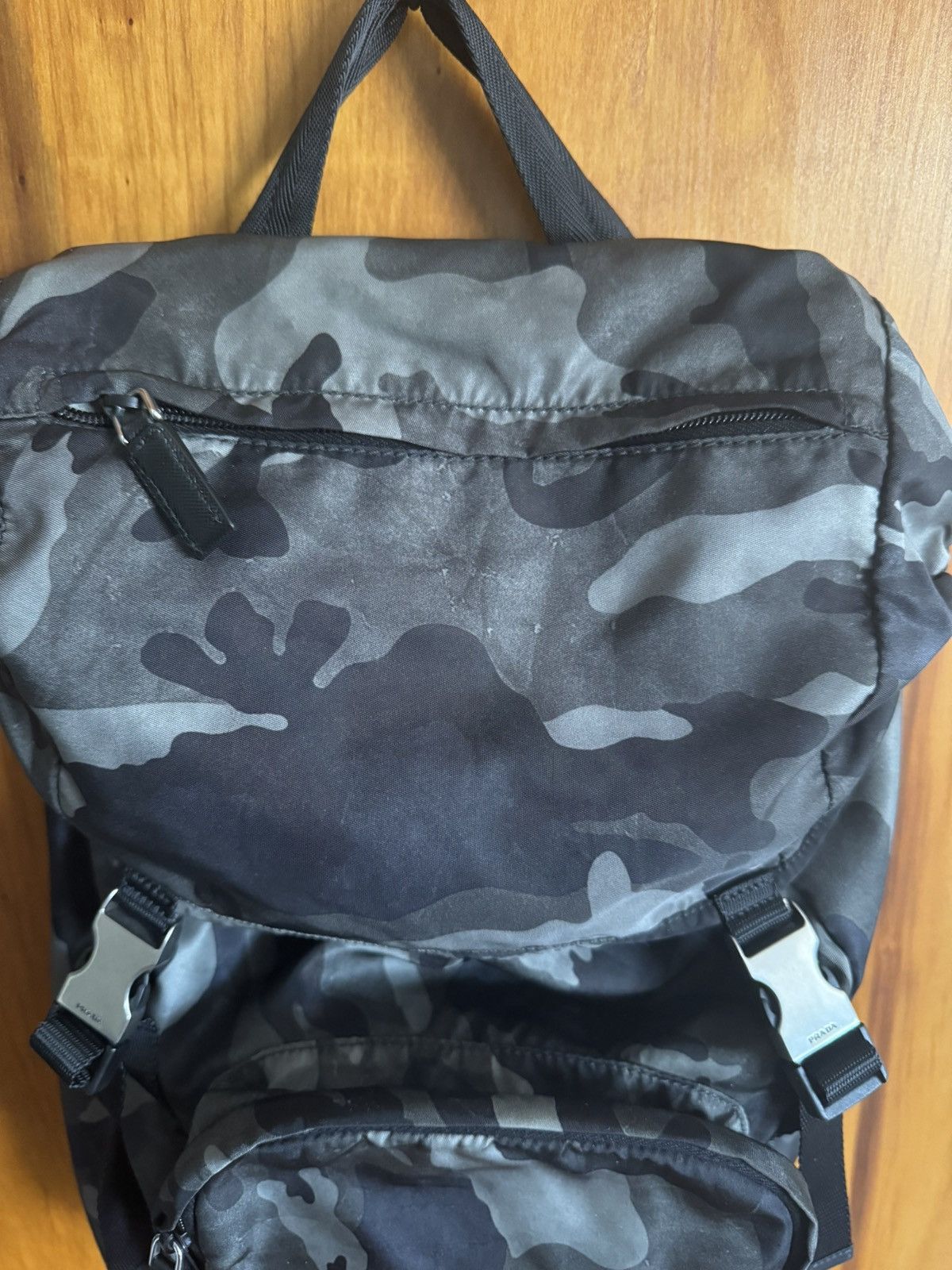 Prada Prada Camouflage Tessuto Backpack Size ONE SIZE - 4 Thumbnail