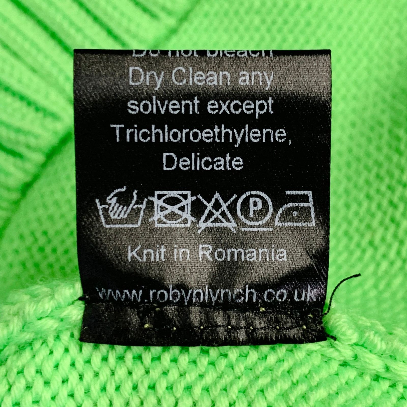 Robyn Lynch S Neon Green Merino Wool Cashmere Crew Neck Sweater Size US S / EU 44-46 / 1 - 9 Thumbnail