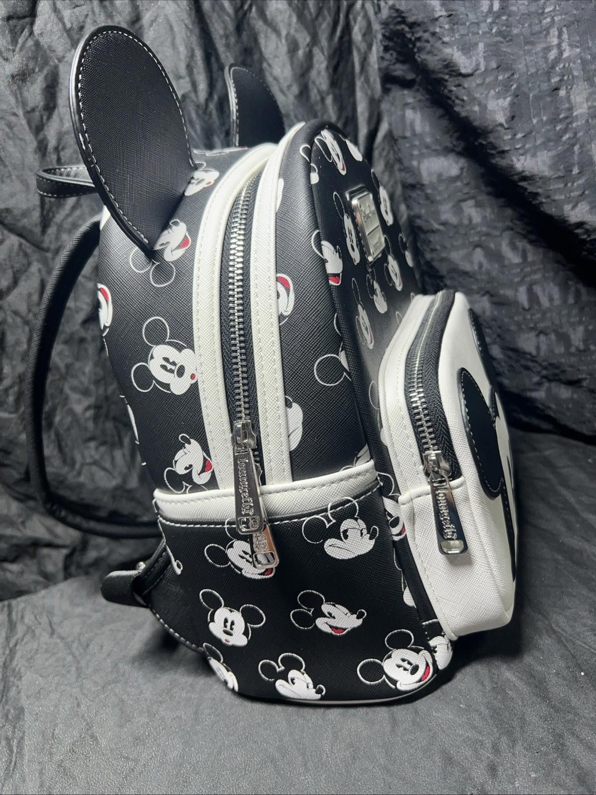 Other Disney Parks Mickey Mouse Loungefly Backpack Black & White Size ONE SIZE - 4 Thumbnail