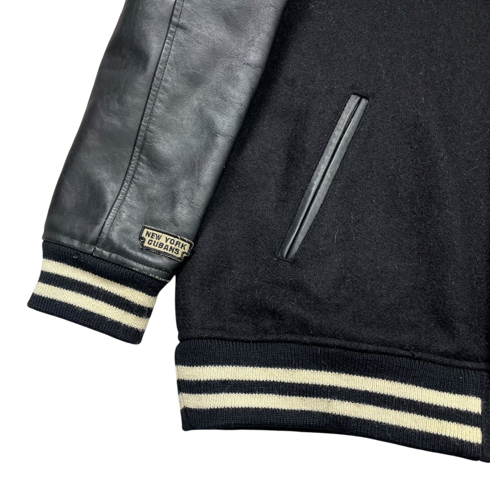 Vintage RARE 90s NEW YORK CUBANS NEGRO LEAGUES VARSITY JACKET XL Size US XL / EU 56 / 4 - 3 Thumbnail
