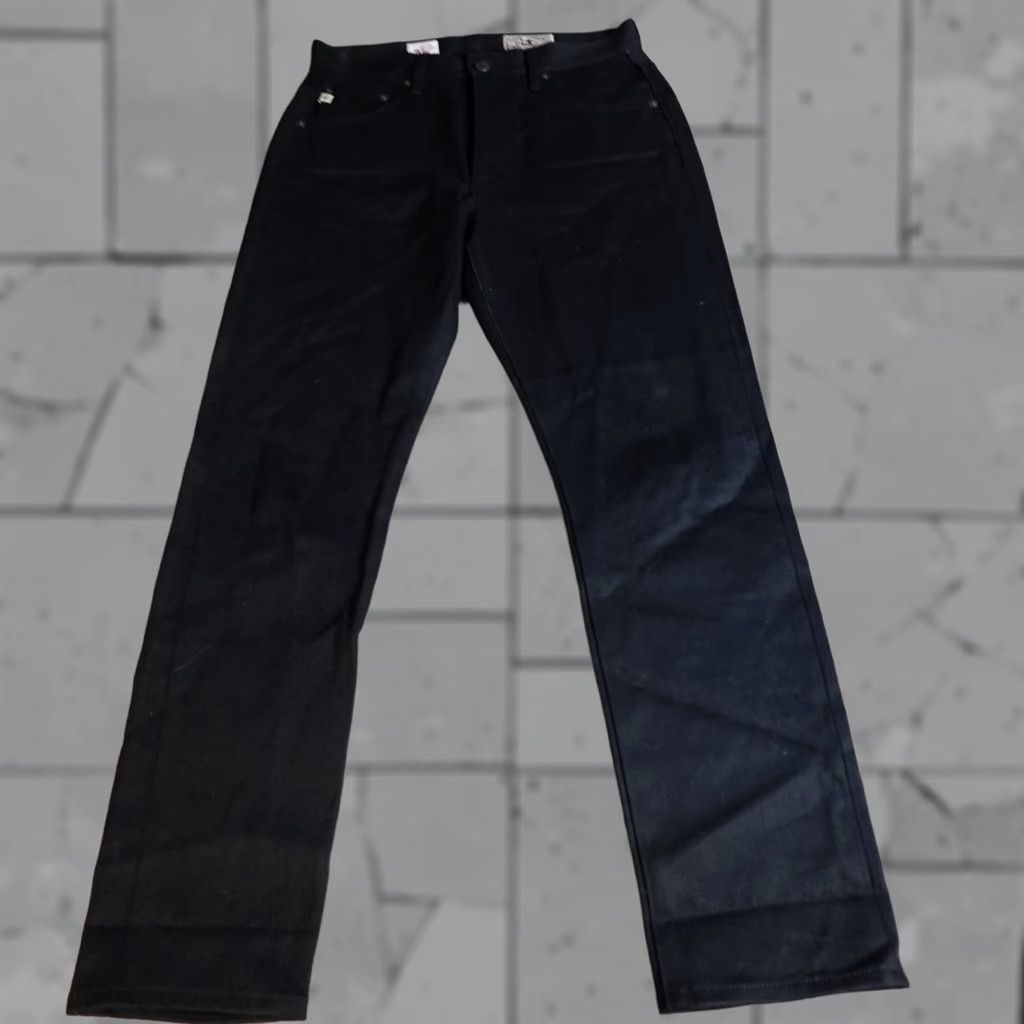Vintage AG Adriano Goldschmied Jeans Womens 29 Black High Rise Slim Selvedge Kaihara USA Jeans Women Slim 29 Black Size 29" - 1 Thumbnail