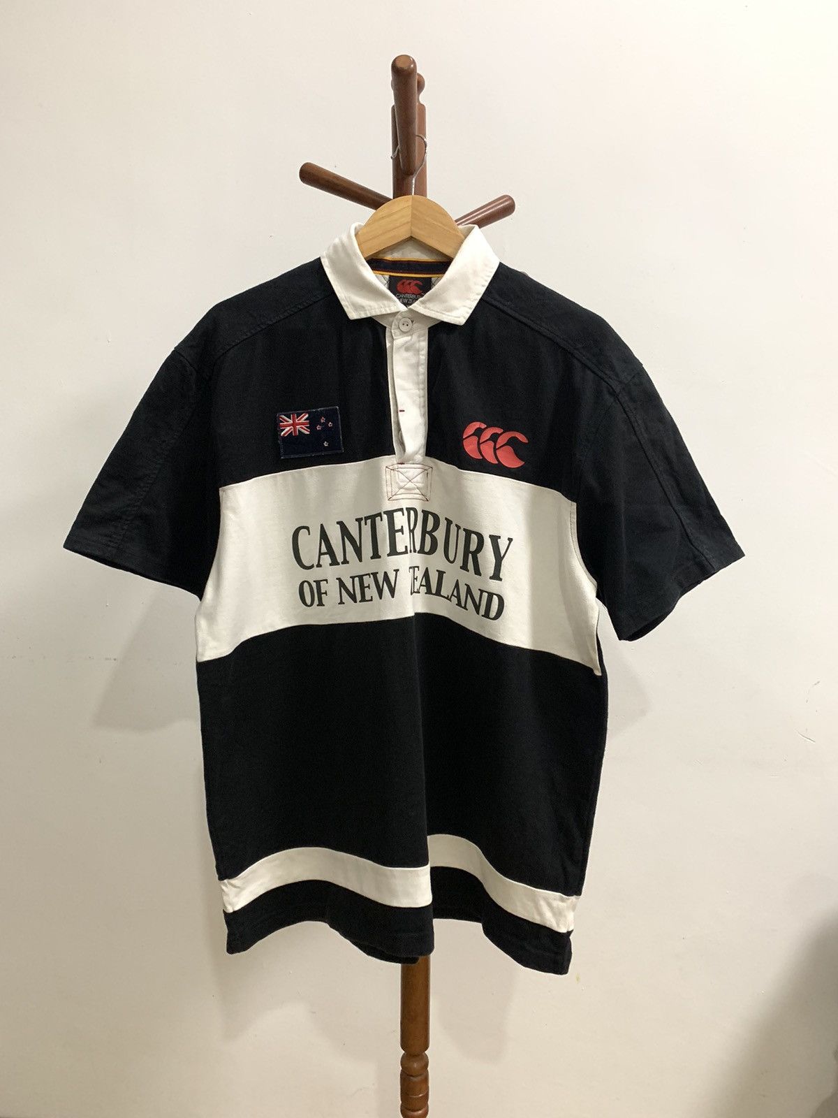 image of Canterbury Of New Zealand Rugby Shirt in Black, Men's (Size XL)