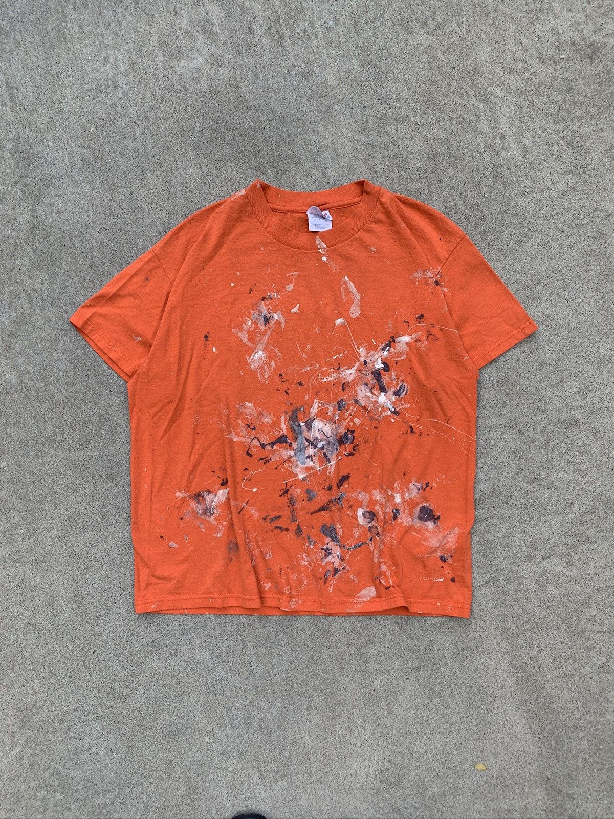 Hanes Vintage Hanes Heavyweight Blank Orange Painters T-Shirt Size US L / EU 52-54 / 3 - 1 Thumbnail