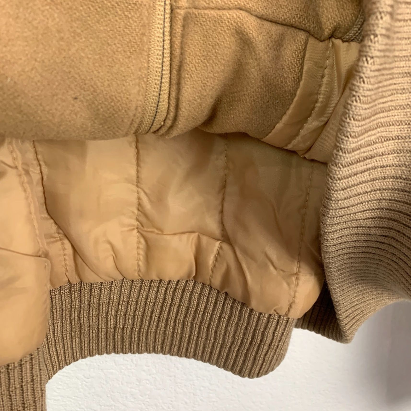 Members Only VINTAGE Members Only Bomber Jacket Shirt Mens Tan 80s Wool Blend Zip Snap Short 44 Chest 51in Regular Brand: Members Only Size US S / EU 44-46 / 1 - 3 Thumbnail