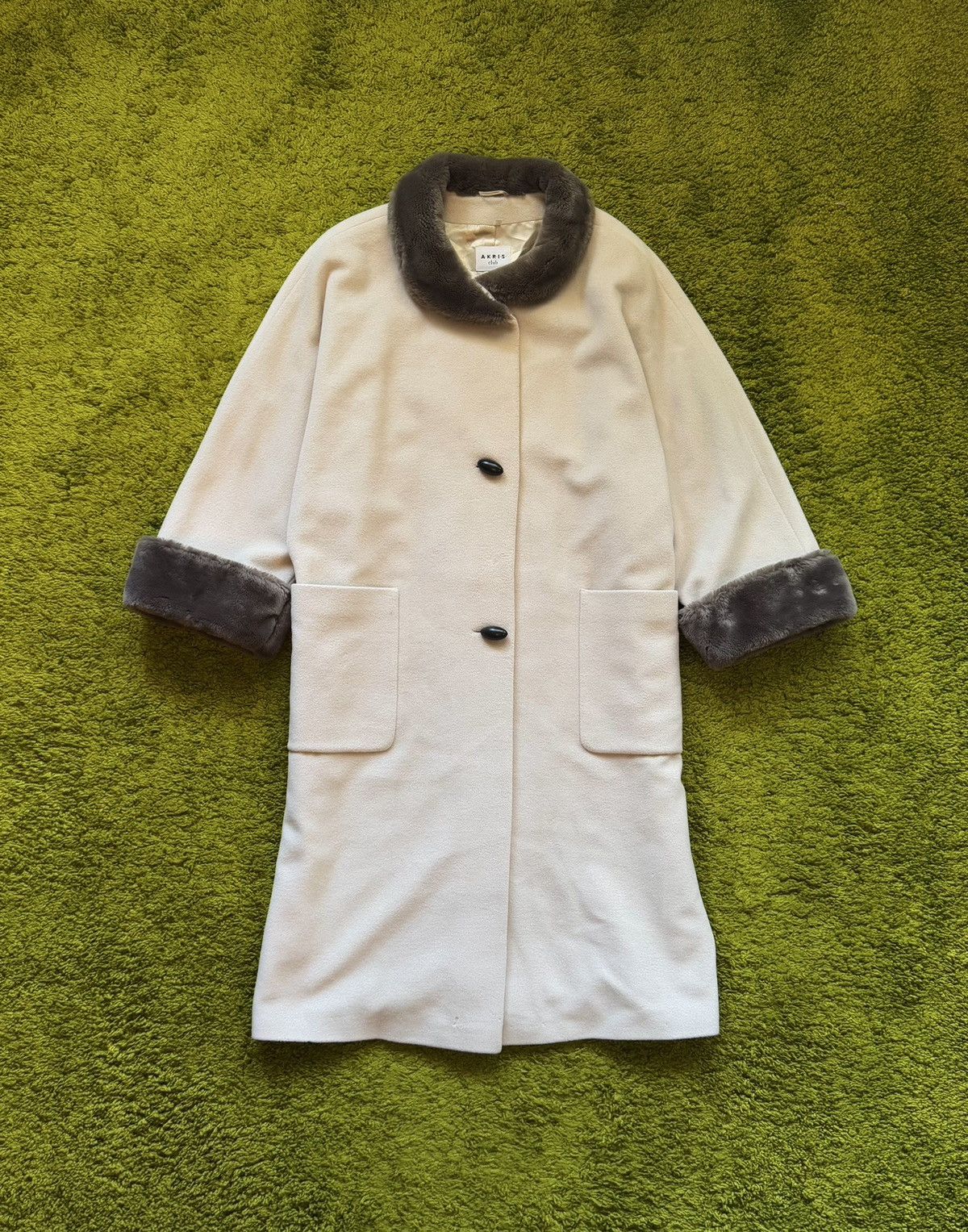 Akris × Designer Akris Punto 100% wool coat jacket Size L / US 10 / IT 46 - 1 Thumbnail