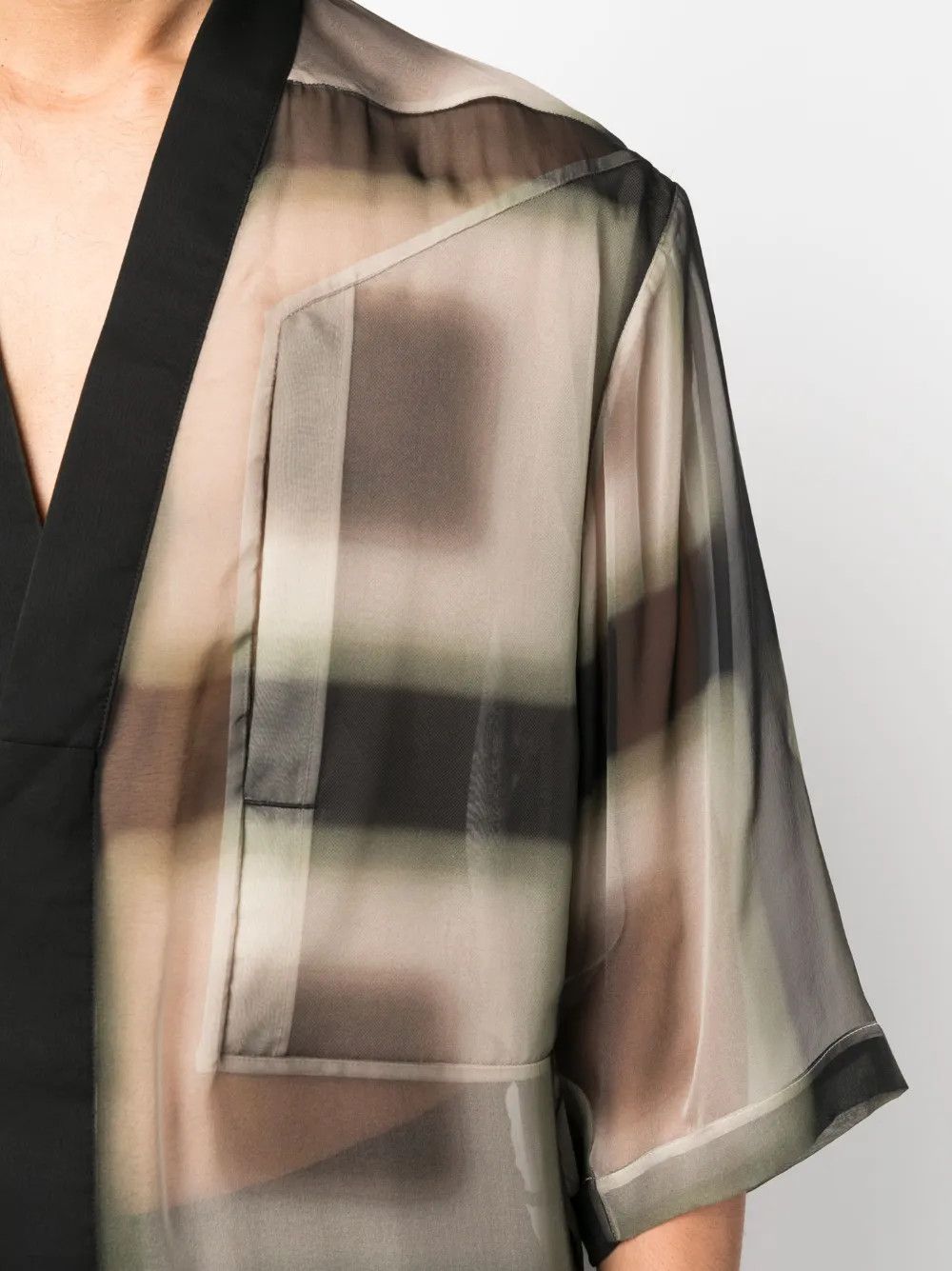 Rick Owens o1y0325 Patterned Shirt in Multicolor Size US S / EU 44-46 / 1 - 2 Thumbnail
