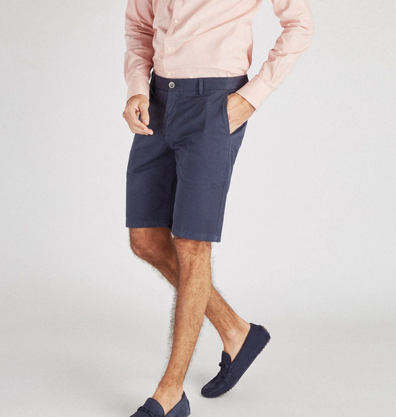 Designer Sacoor Brothers Garment Dyed Bermuda Chino Slim Fit Shorts Size US 32 / EU 48 - 1 Thumbnail