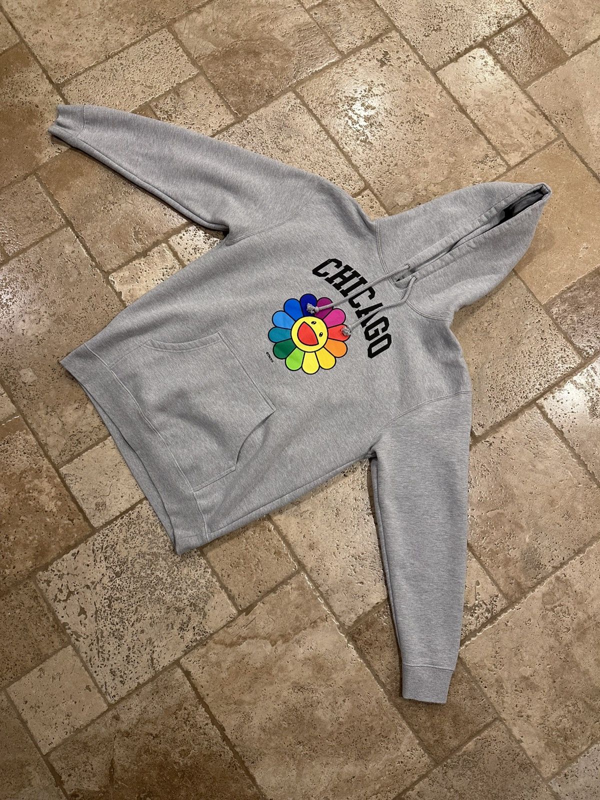Complex × Takashi Murakami Takashi Murakami Chicago Complexcon Flower Grey Hoodie Size US L / EU 52-54 / 3 - 4 Thumbnail