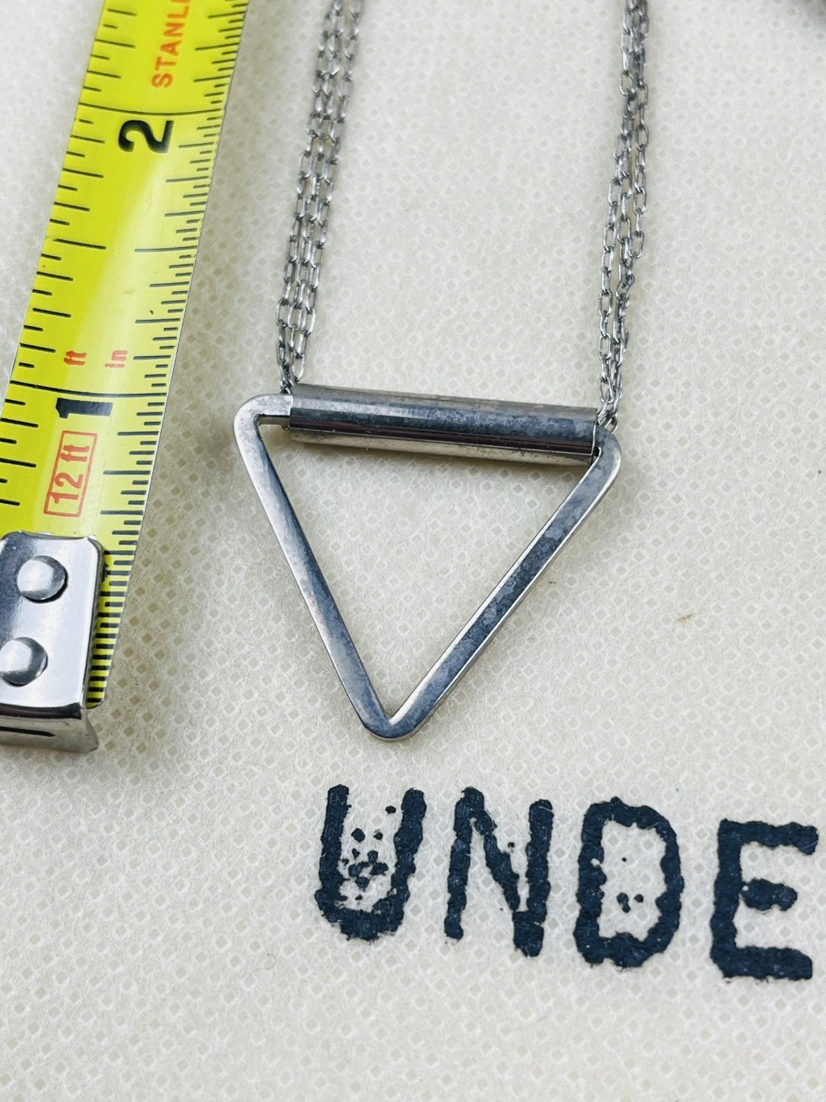 Undercover Undercover Triple Chain Silver Triangle Necklace Size ONE SIZE - 4 Thumbnail
