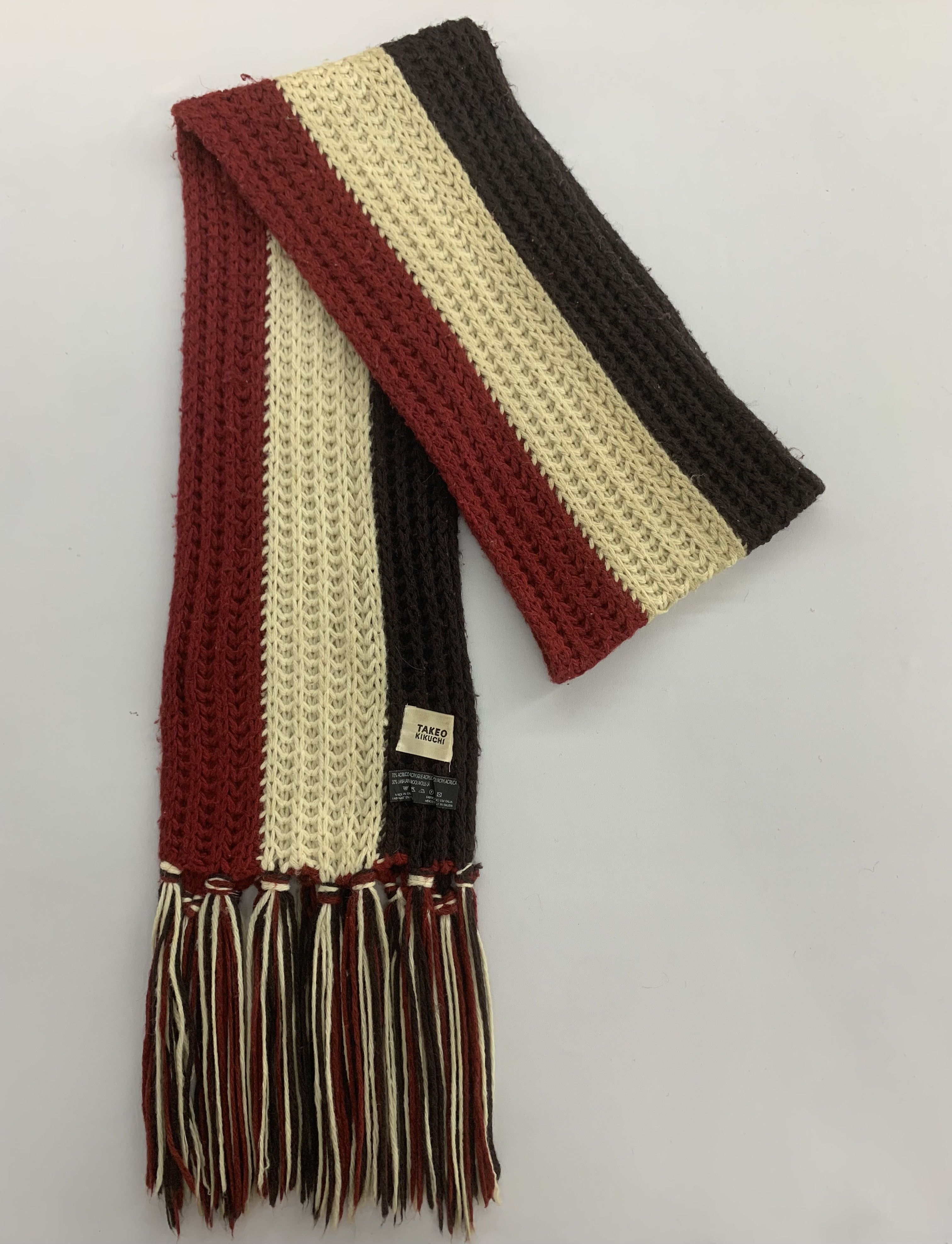 Takeo Kikuchi Takeo Kikuchi Scarf Wool Muffler Neck Wrap BL3102 Size ONE SIZE - 2 Thumbnail
