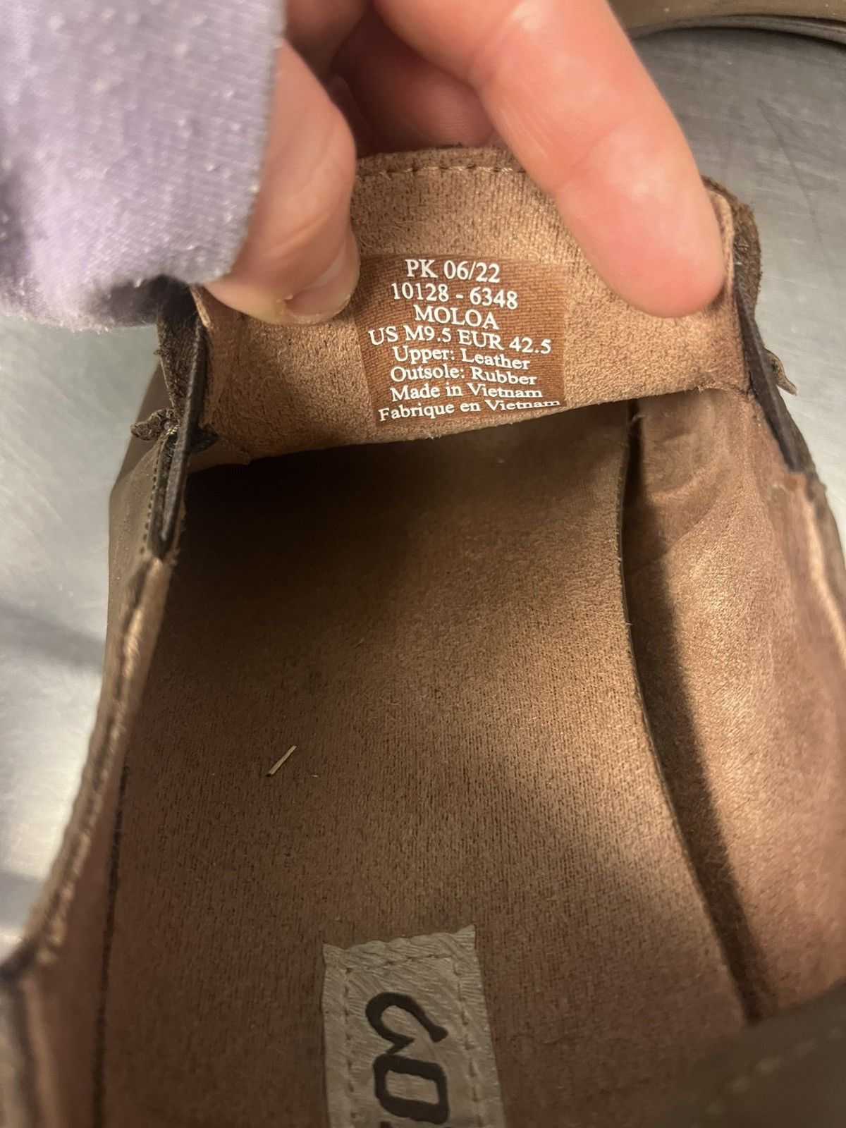 Olukai OluKai Moloa Men 9.5 Toffee Brown Leather Casual Slip Ons Size US 9.5 / EU 42-43 - 6 Thumbnail