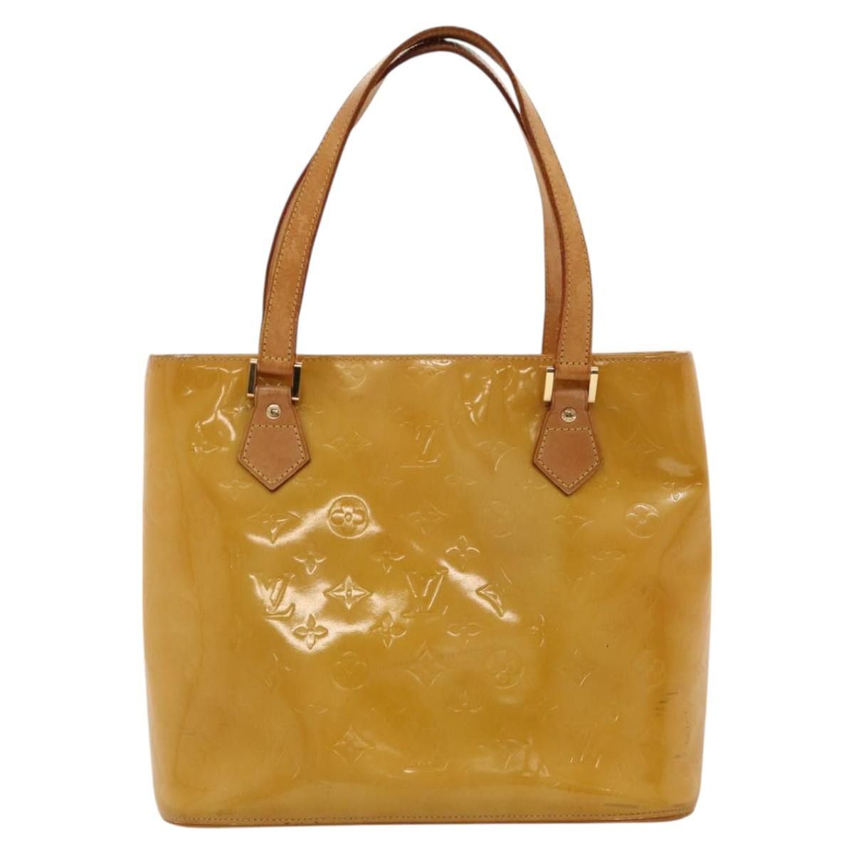 Louis Vuitton LOUIS VUITTON Monogram Vernis Houston Hand Bag Beige M91004 Size ONE SIZE - 2 Thumbnail