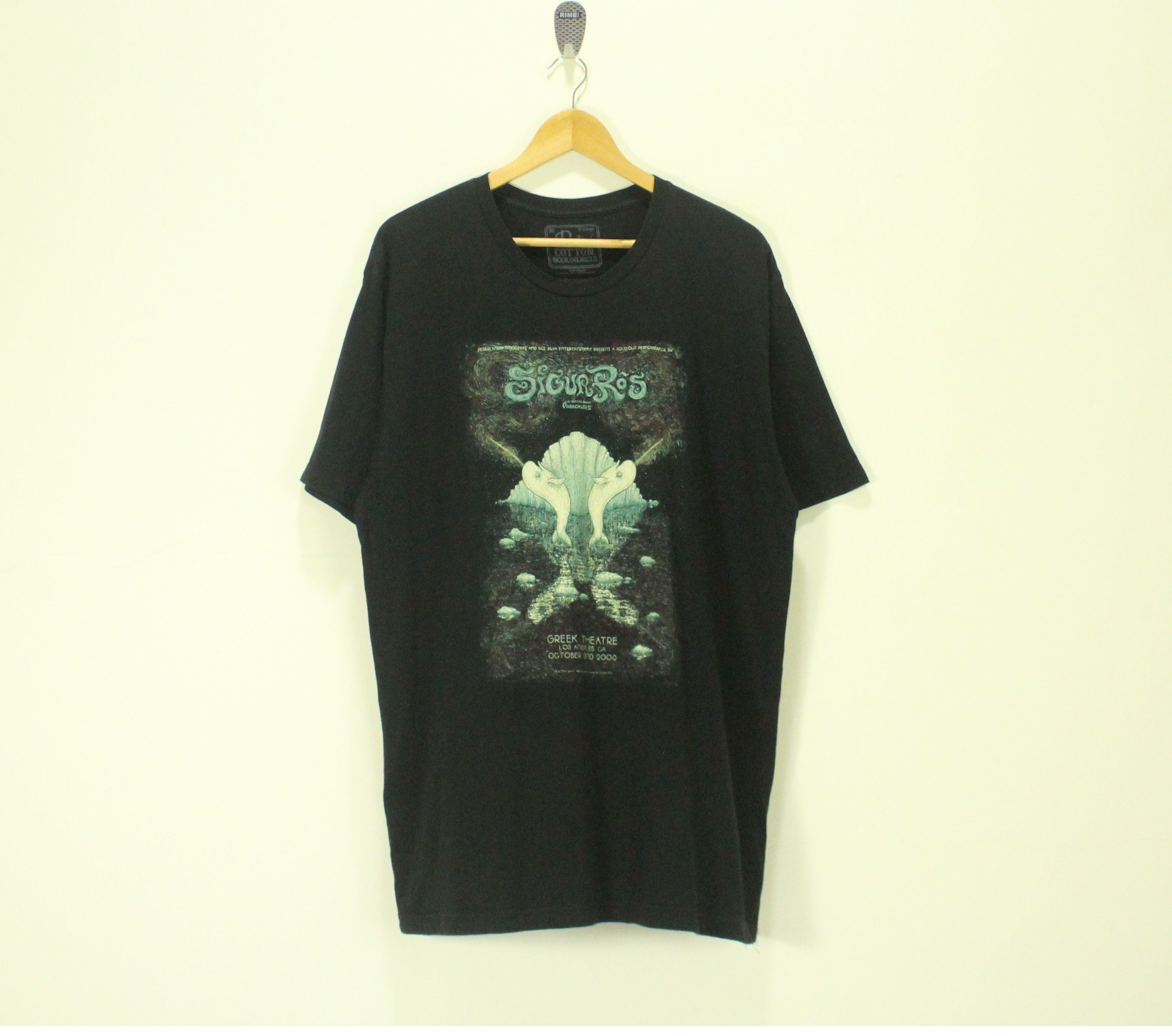 image of Band Tees Sigur Ros T Shirt in Black, Men's (Size XL)