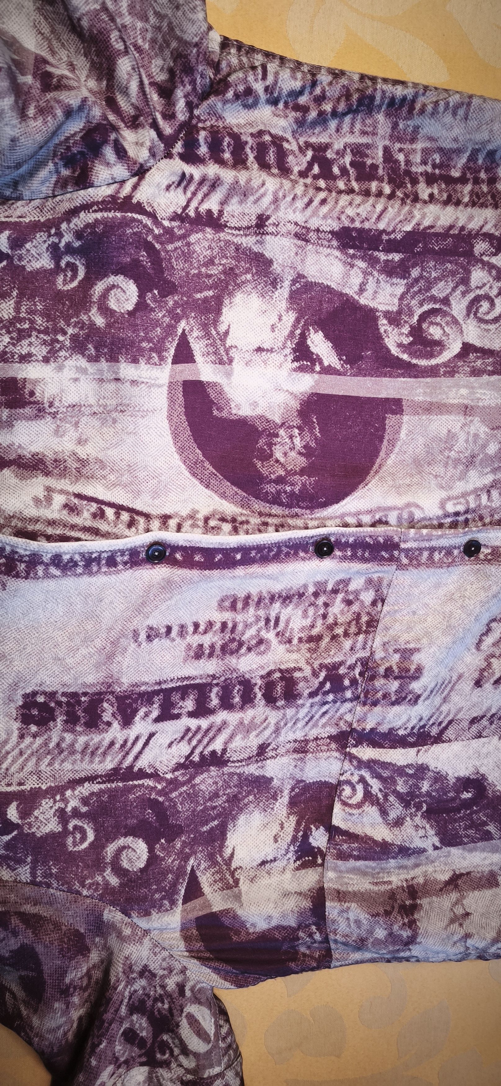 Acne Studios Oversized shirt - dollar bill-inspired print Size M / US 6-8 / IT 42-44 - 16 Thumbnail