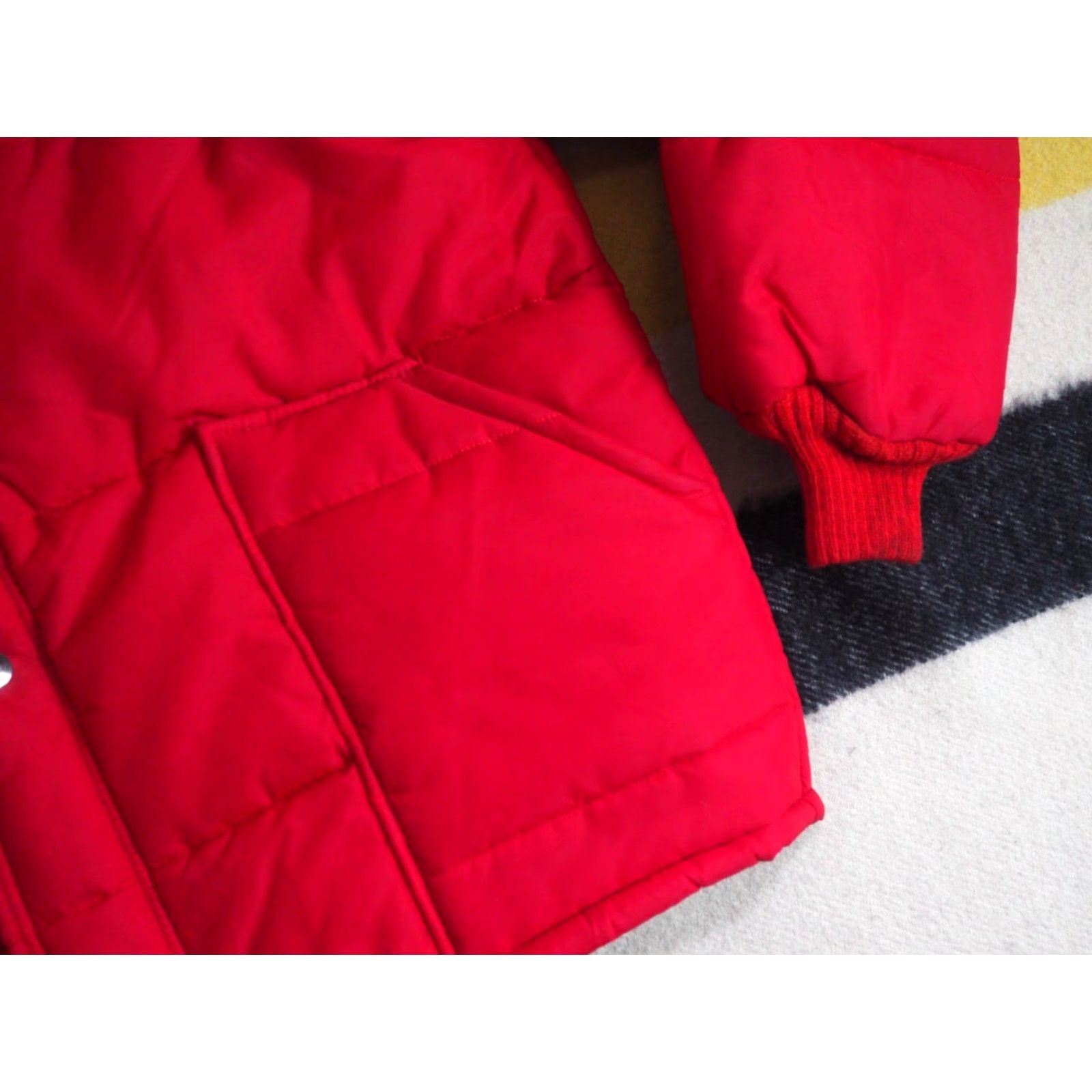GAS VTG 70s Unitog Cenex Gas Red Poly Retro Snap Puffer Jacket USA Made Mens L Size US L / EU 52-54 / 3 - 6 Thumbnail