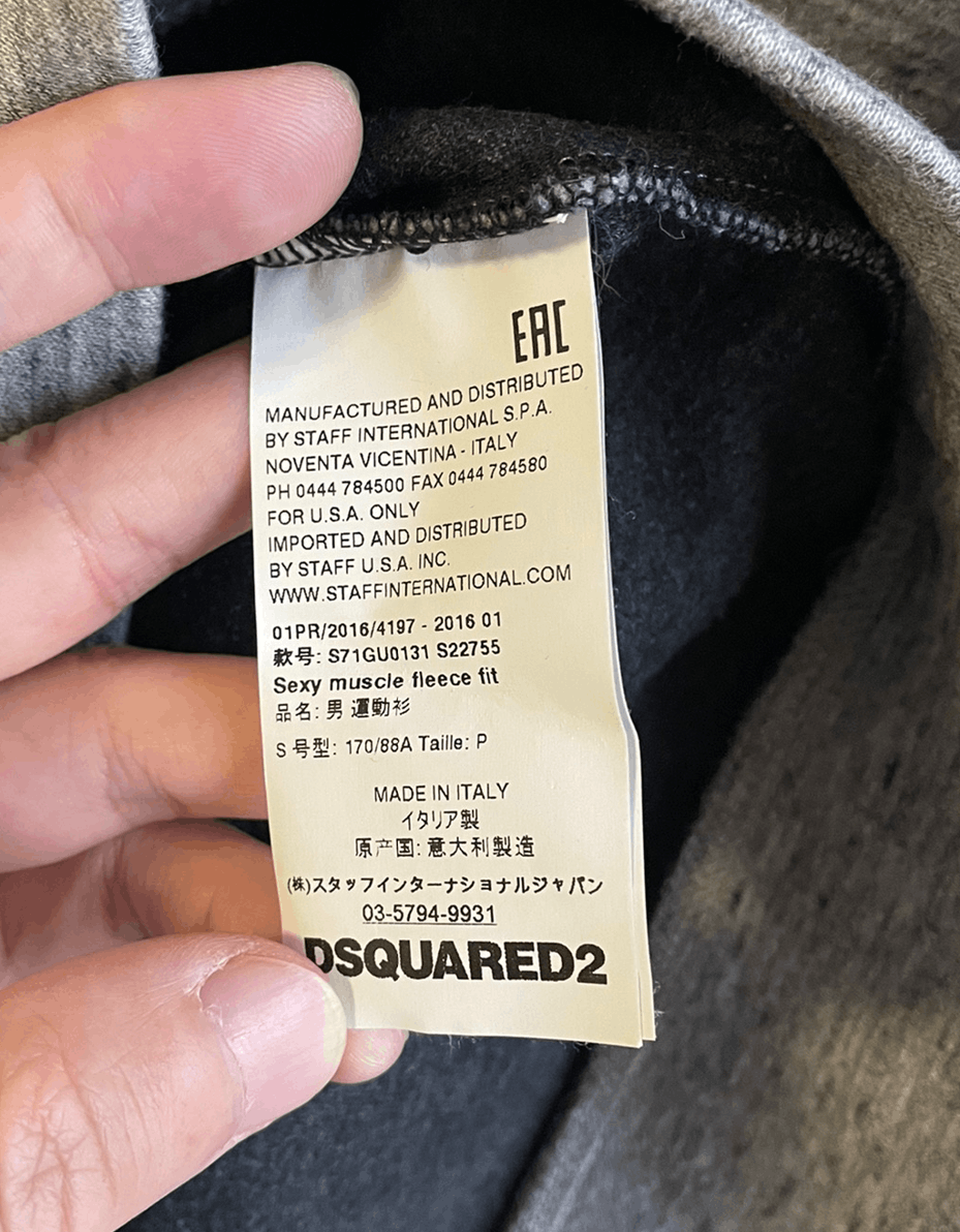 Dsquared2 DSQUARED2 gray sweatshirt/hoodie size S Size US S / EU 44-46 / 1 - 5 Thumbnail