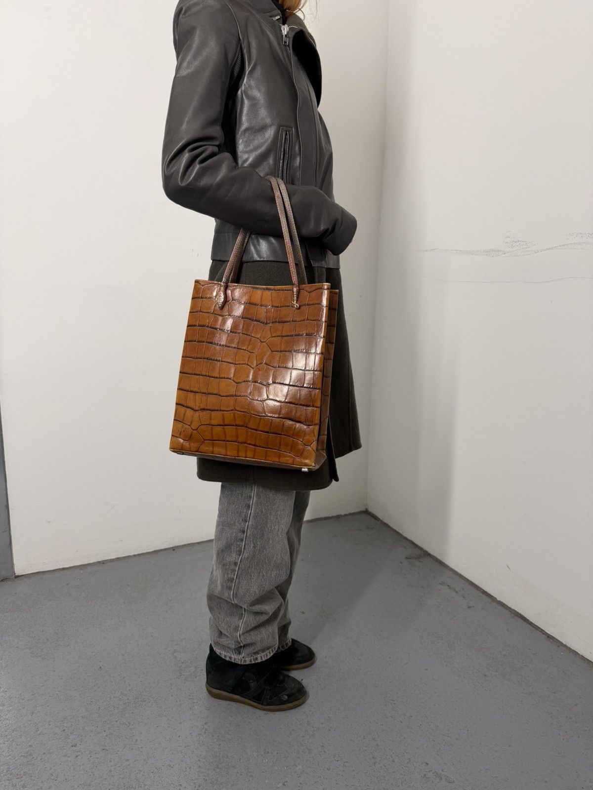 John Galliano Vintage John Galliano Crocodile Leather Snake Straps Handbag Size ONE SIZE - 2 Thumbnail